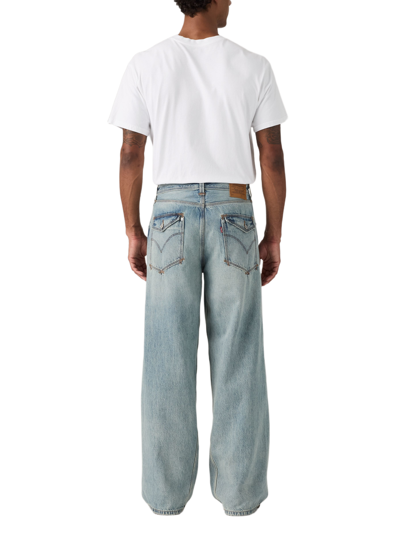 Weite Baggy-Jeans aus Baumwolle LEVI'S Blau
