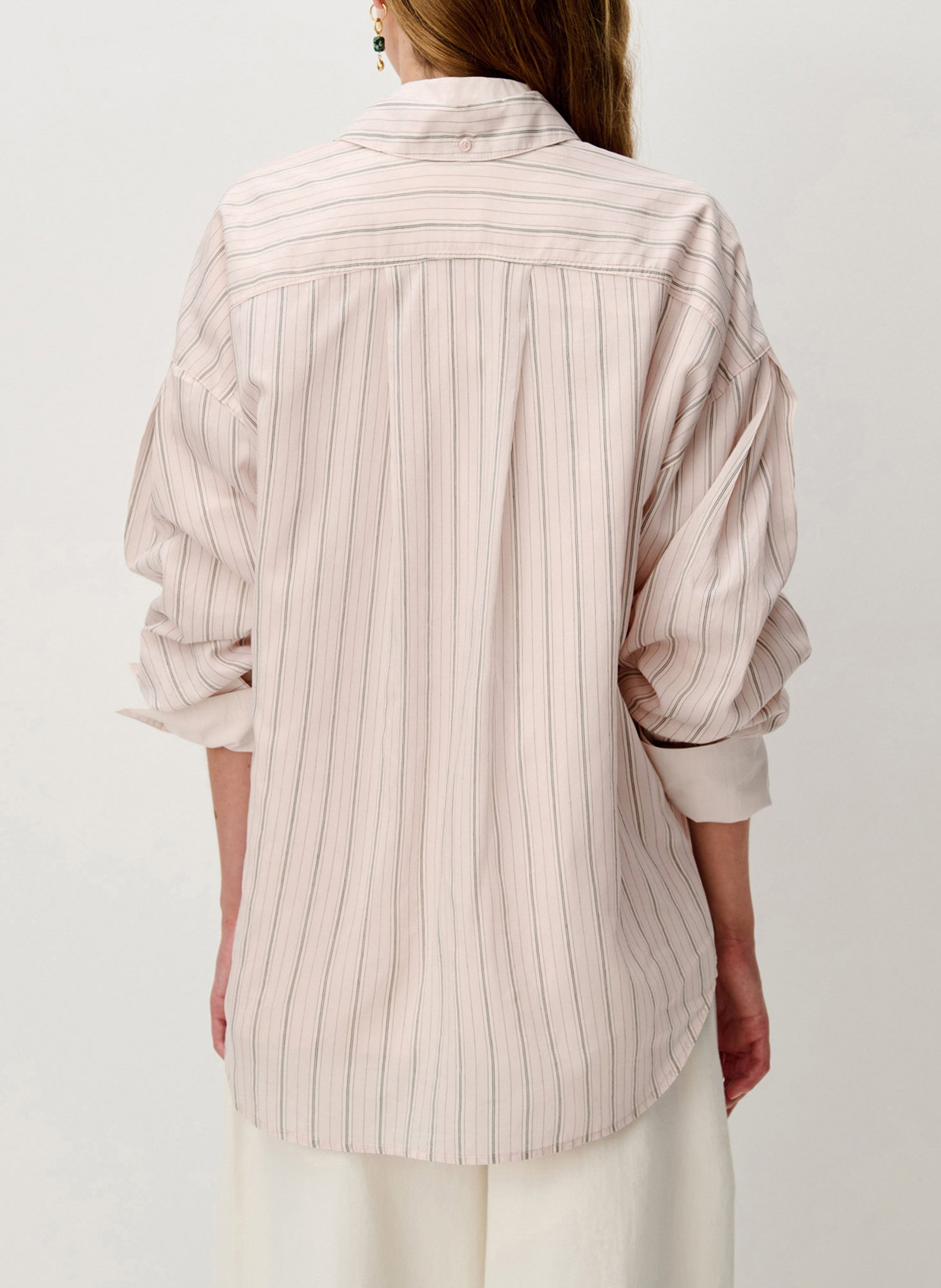 Chemise oversize à rayures mabel SESSUN Rose