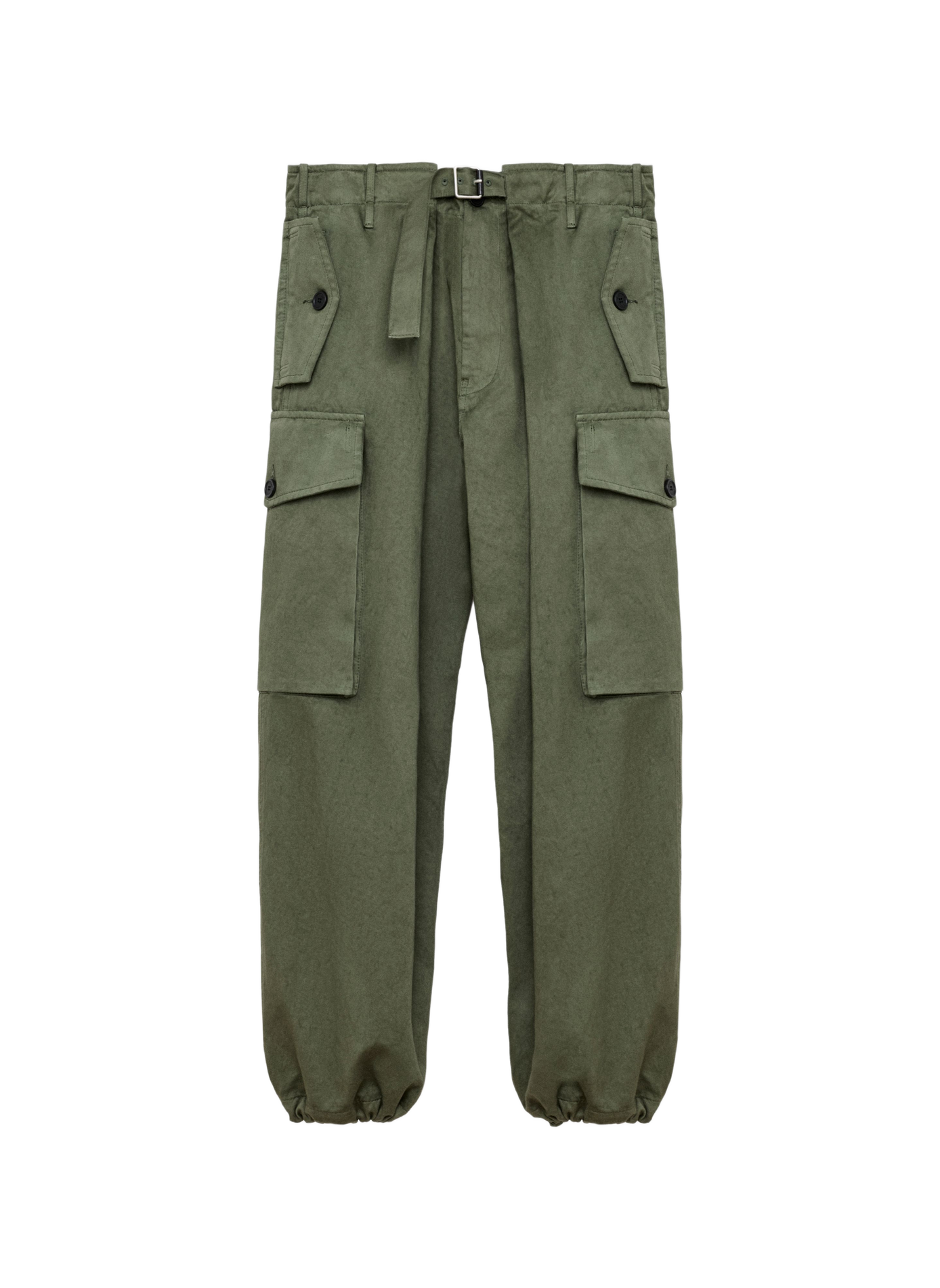 Cotton satin pants LOEWE Green