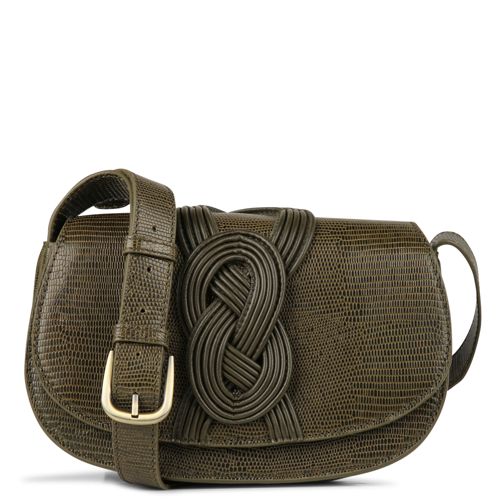 Sac bandoulière en cuir marius MAISON 123 Kaki
