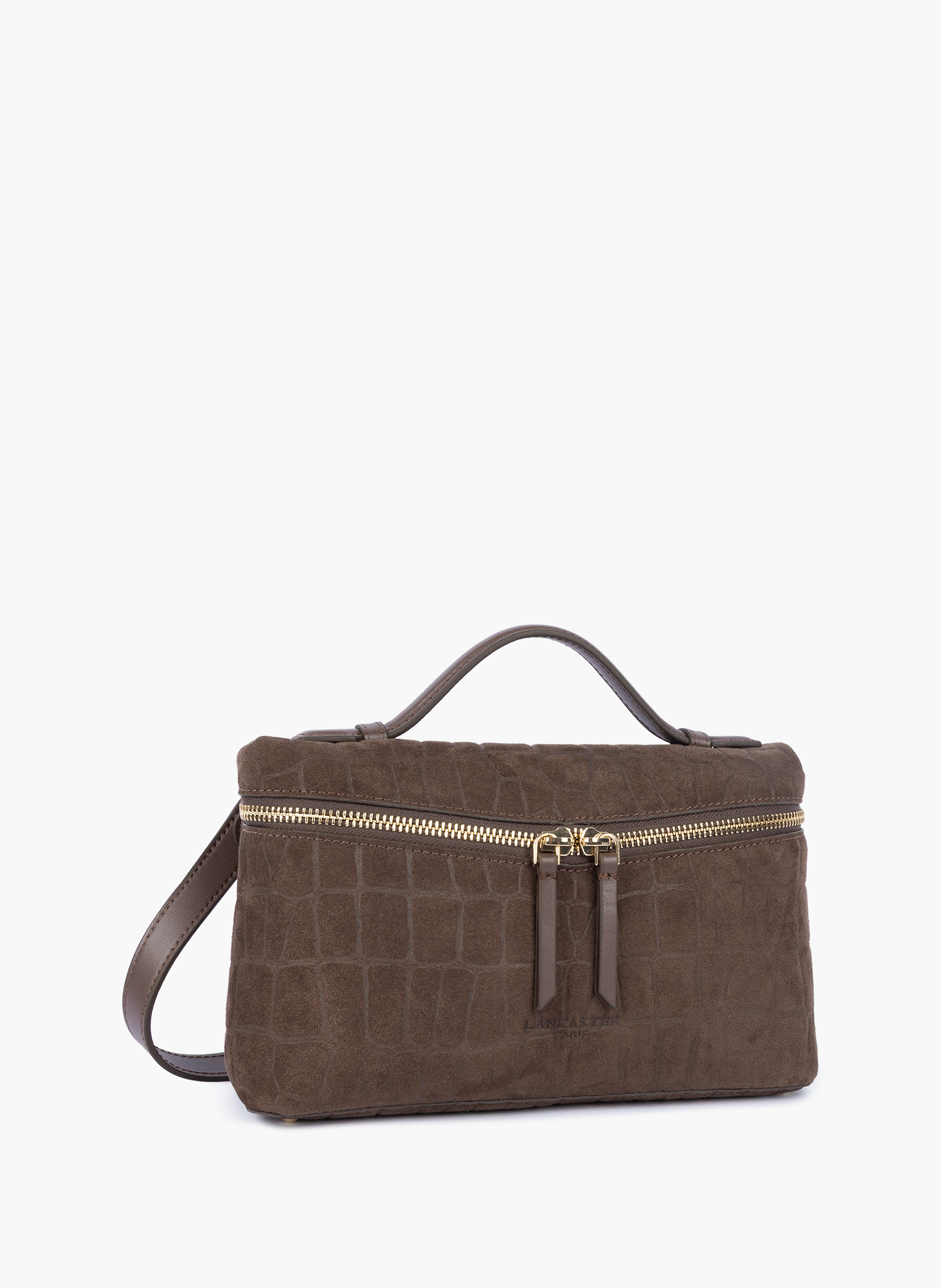 Sac boite - suède exo LANCASTER Marron