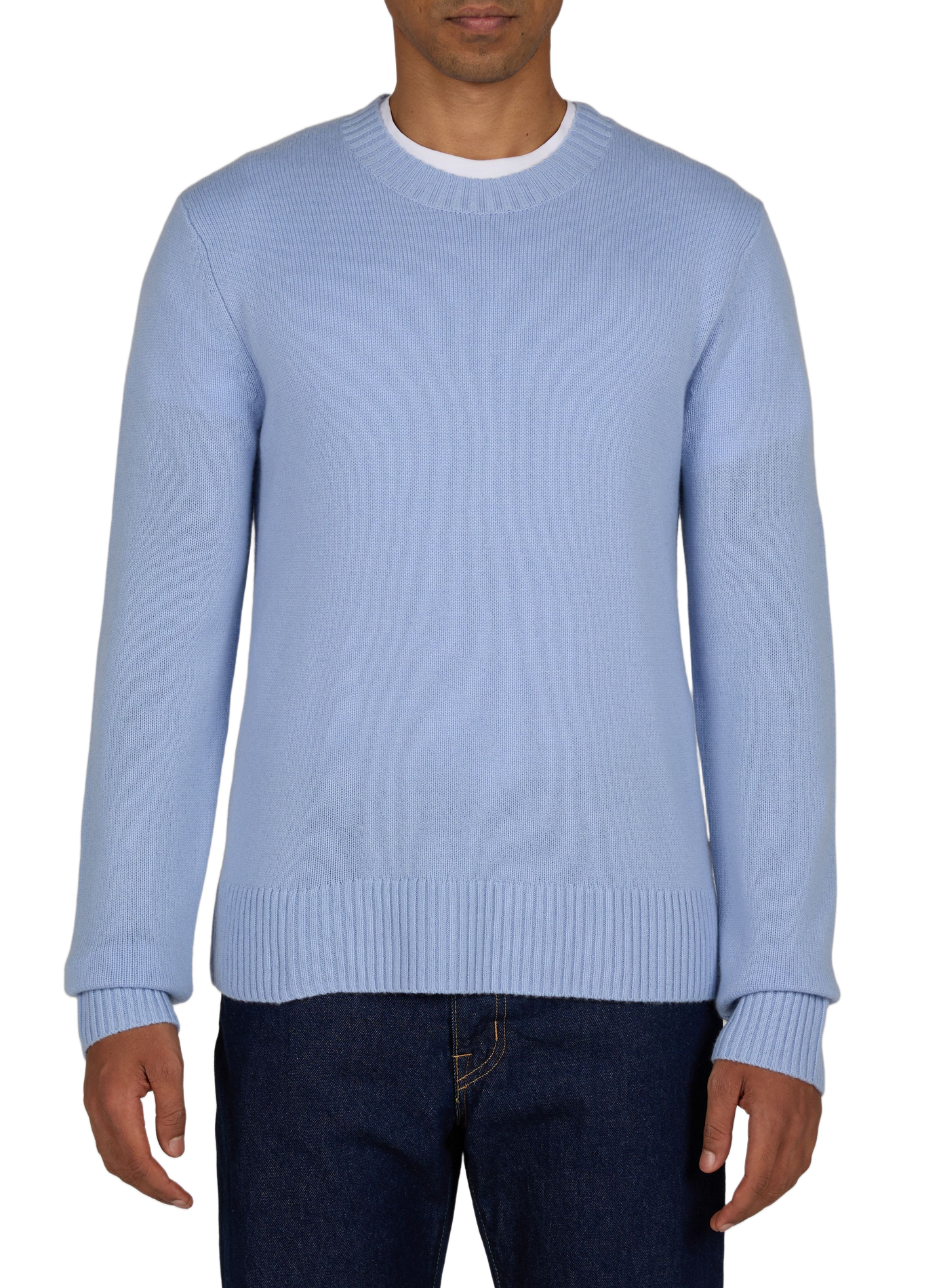 Straight wool and cashmere sweater WON HUNDRED Blue