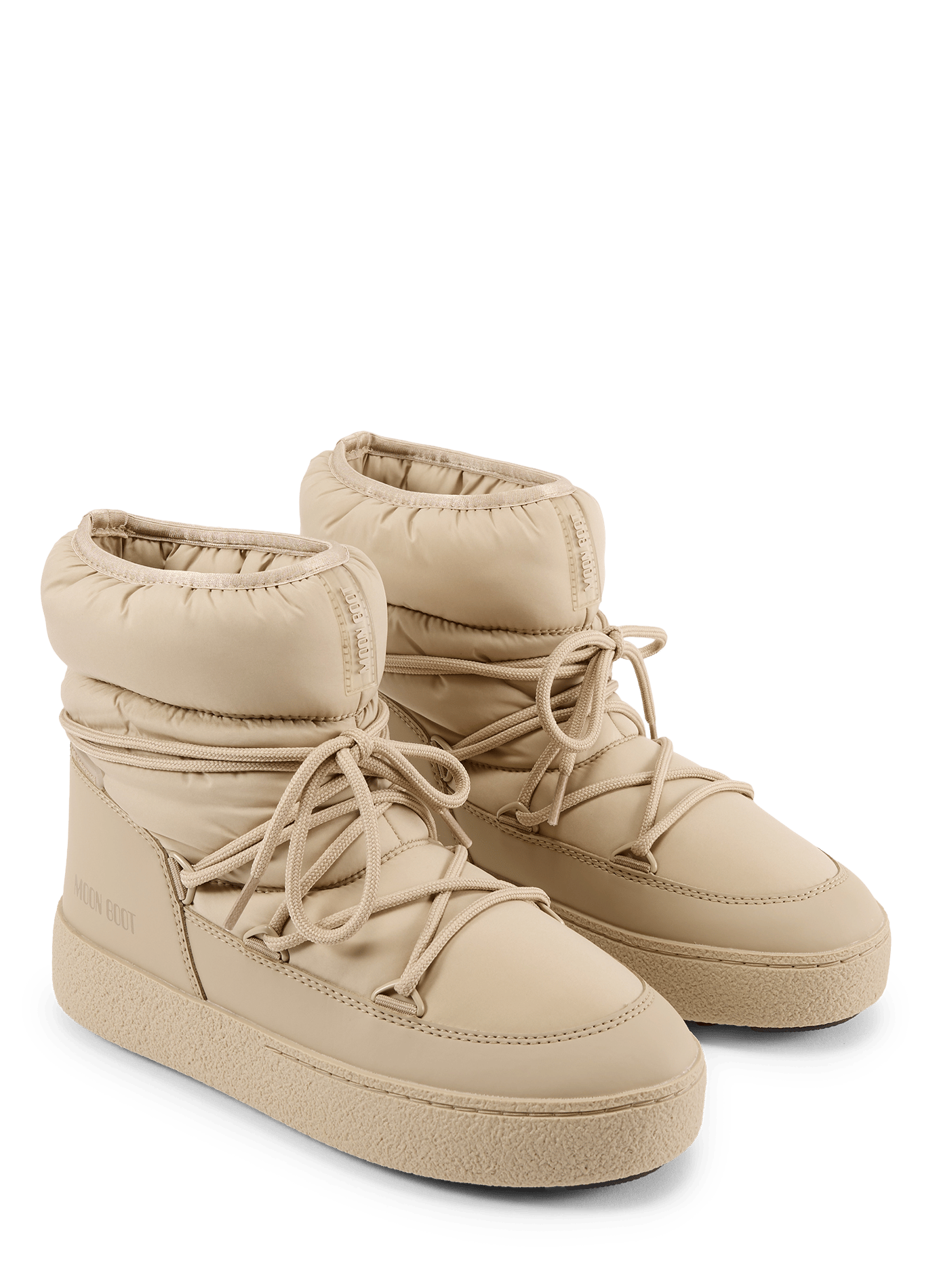 Halfhoge laarzen van nylon MOON BOOT Beige