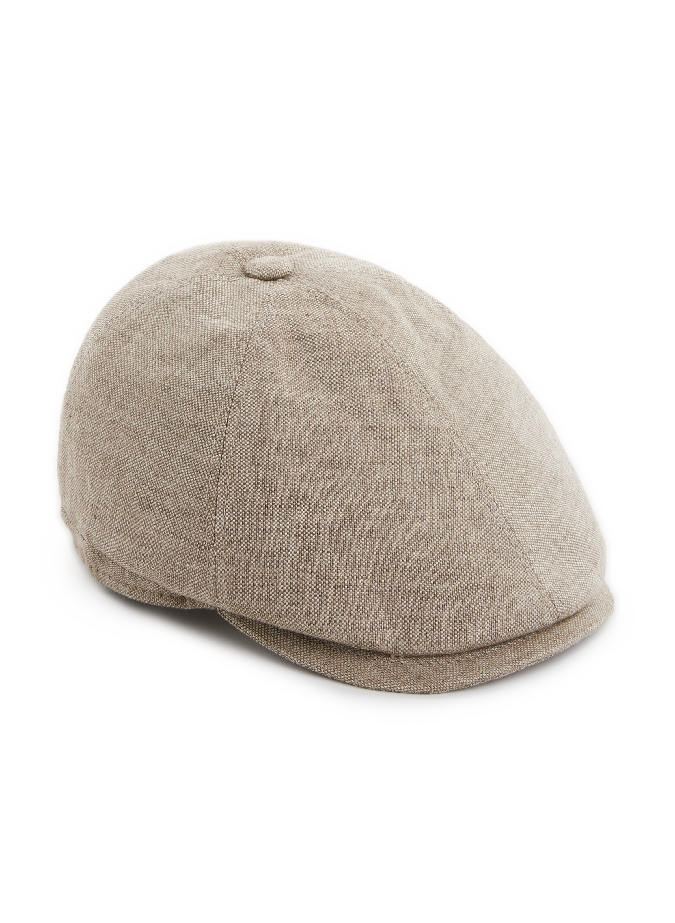 Casquette gavroche en lin SAISON 1865 Beige