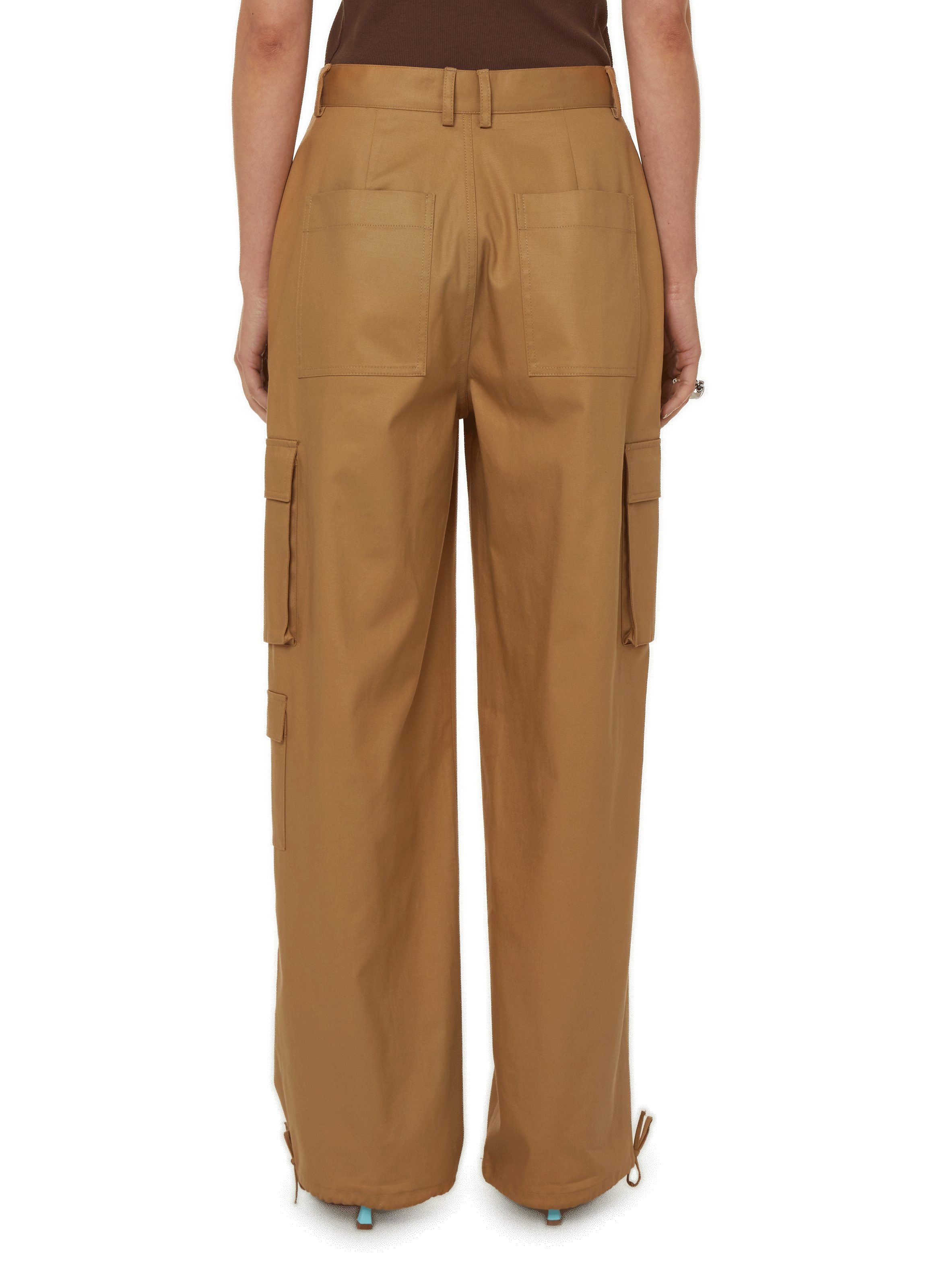 Cotton cargo pants SAISON 1865 Brown