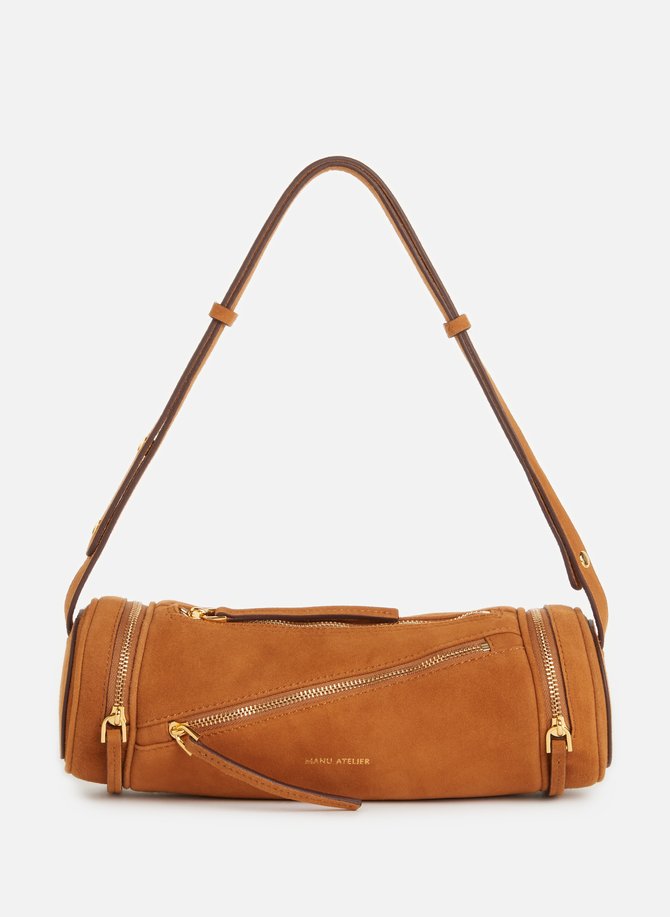 Multi-zip suede handbag MANU ATELIER