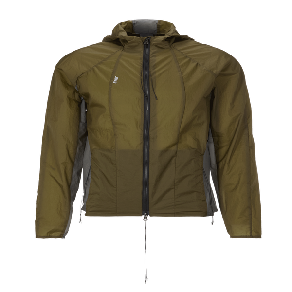 Saul Nash Two-tone Jacket In Green