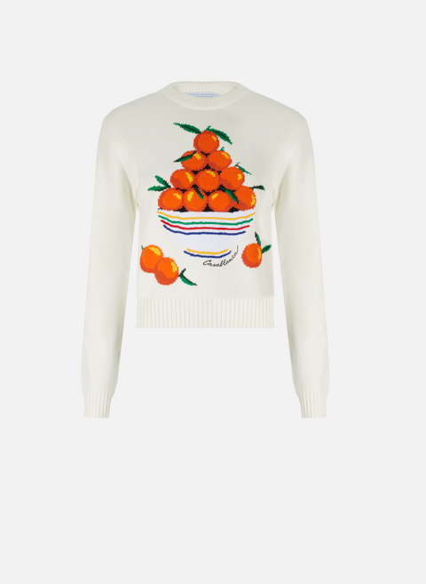 Printed cotton sweater MulticolorCASABLANCA PARIS 