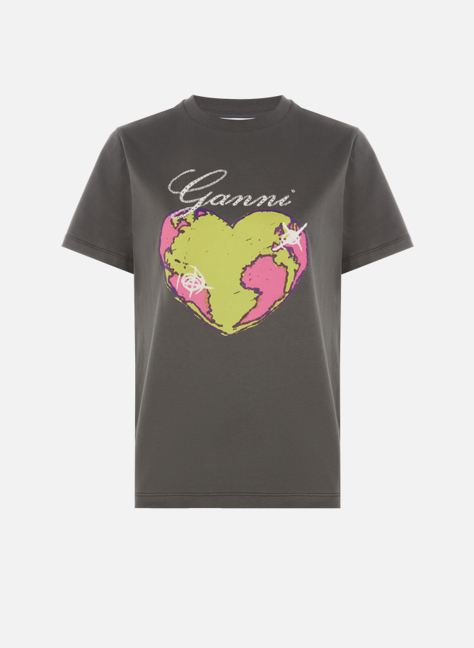 GANNI bedrucktes T-Shirt