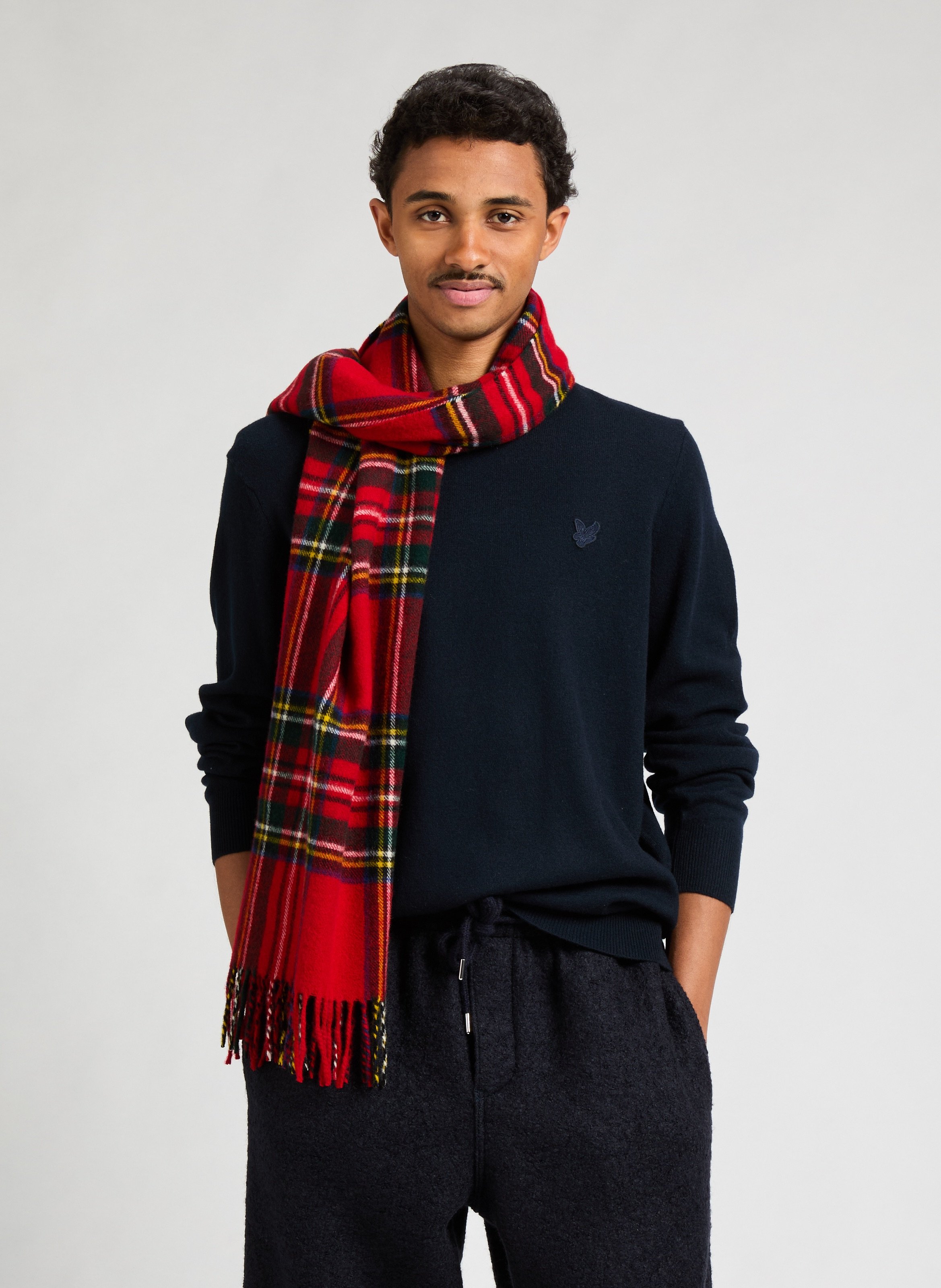 Wool check scarf SAISON 1865 Multicolour