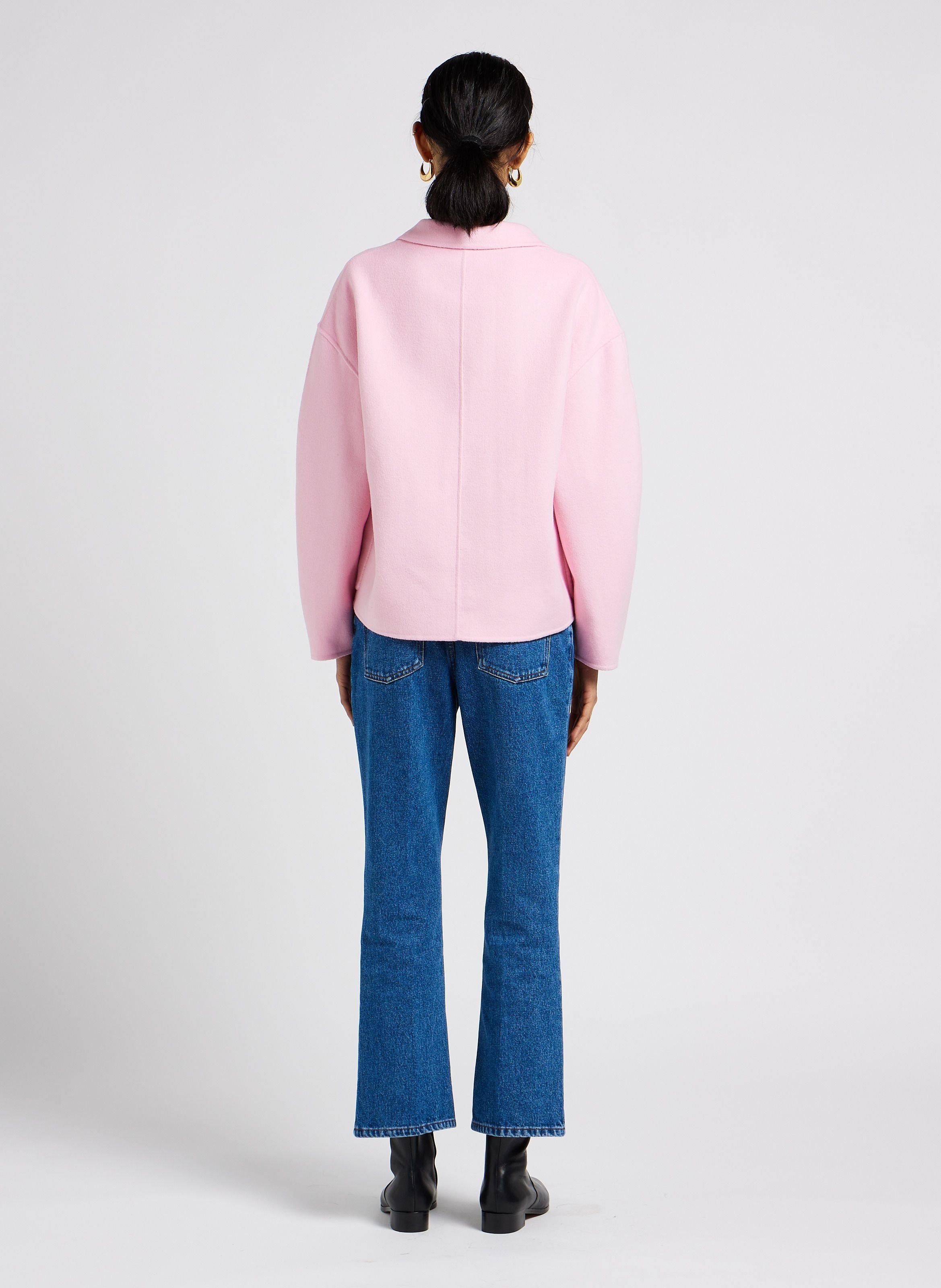 Tee shirt à col rond en coton basic SOEUR Blanc