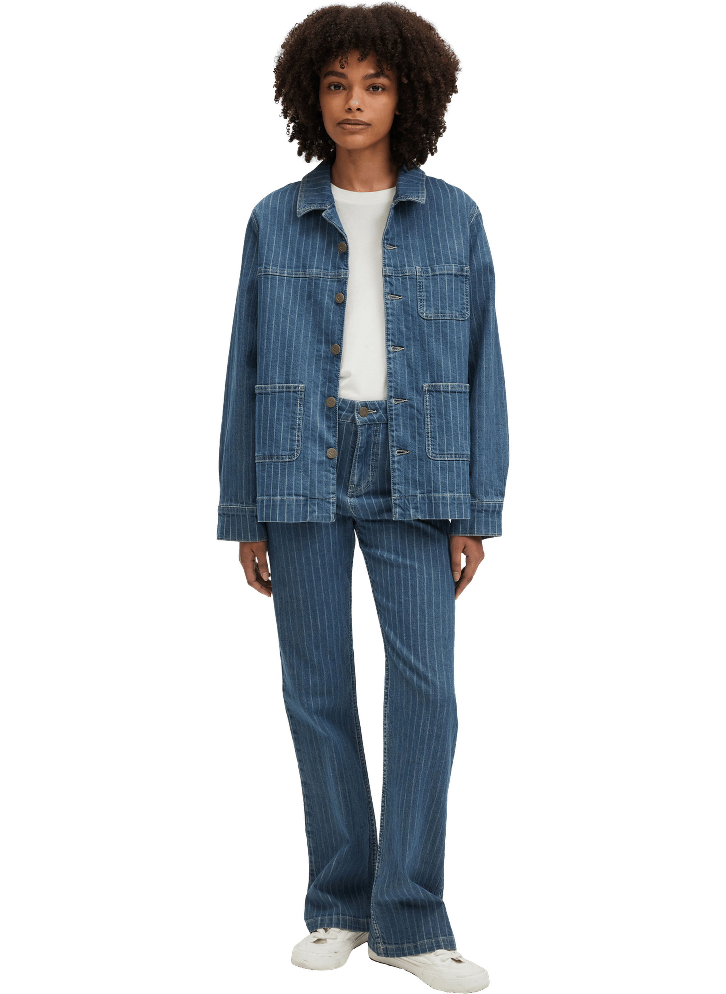 Surchemise en denim rayée - remie PABLO Bleu