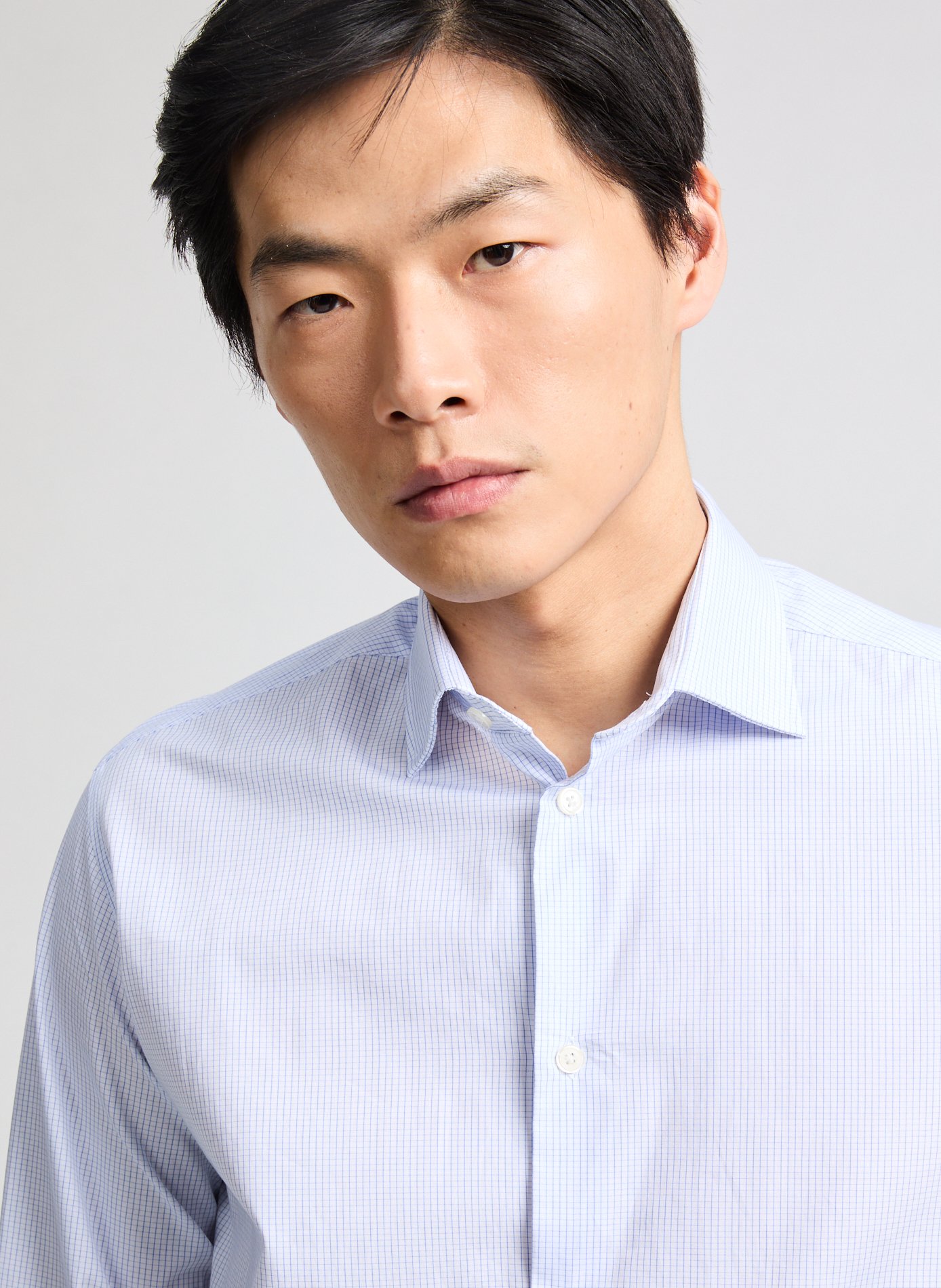 Chemise à carreaux AU PRINTEMPS PARIS Bleu