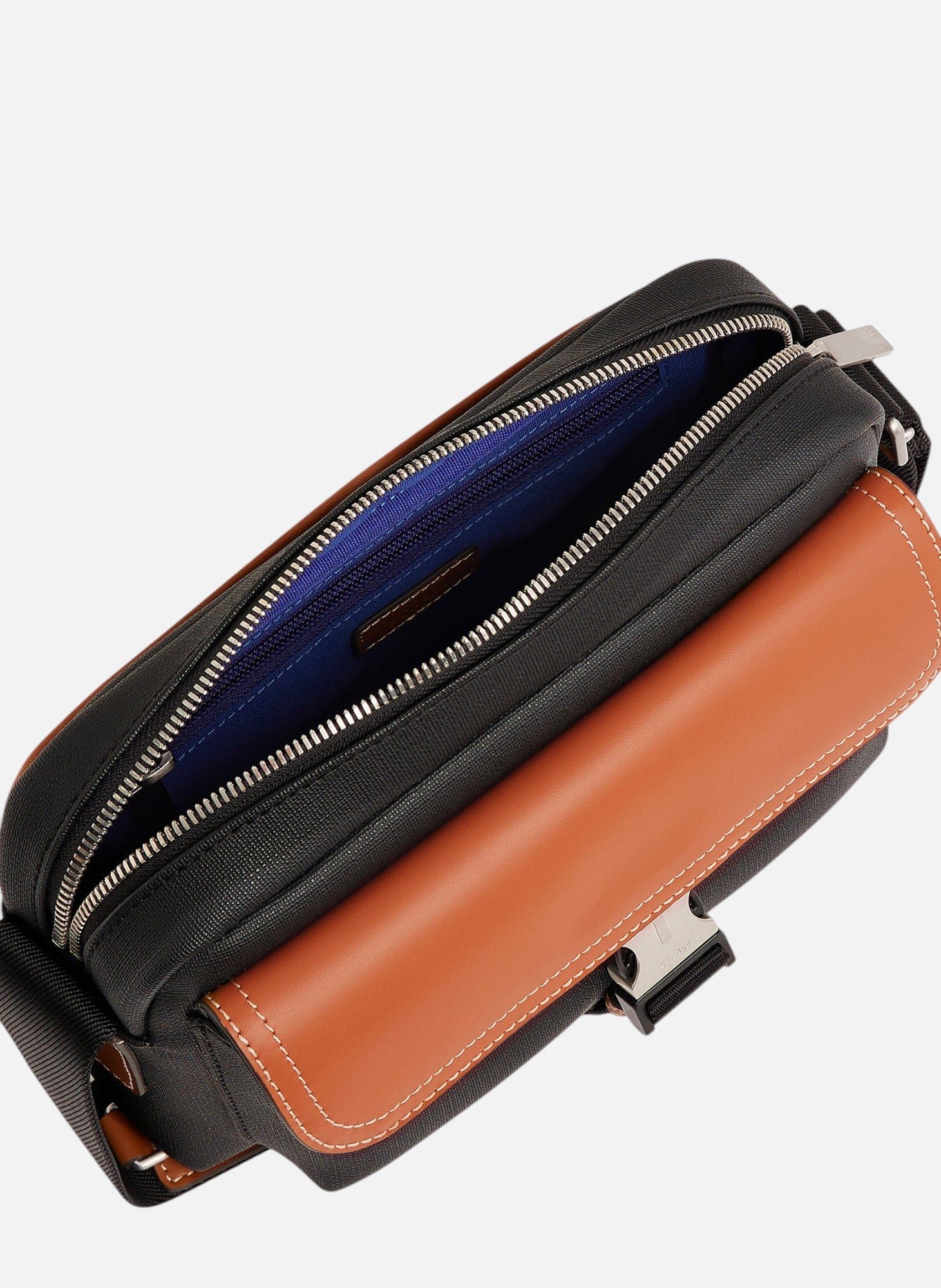 Petit sac bandoulière maurice en toile enduite LE TANNEUR Noir