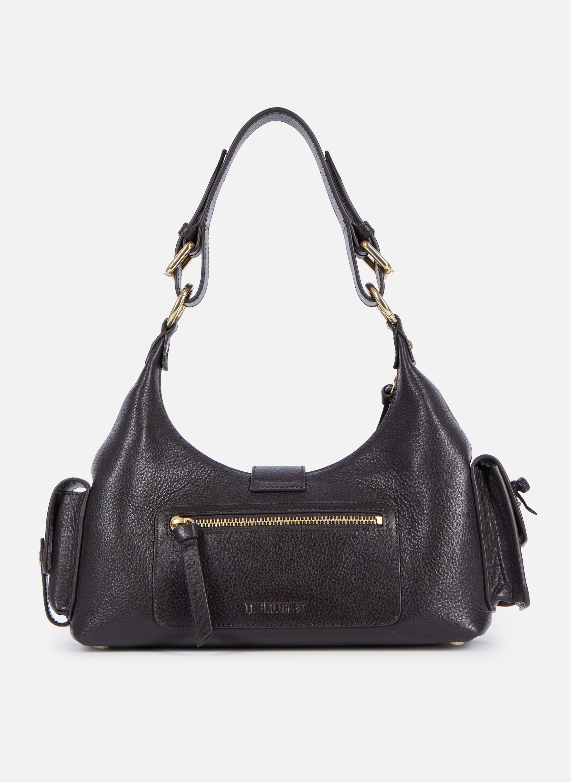 Sac amelia en cuir grainé THE KOOPLES Marron
