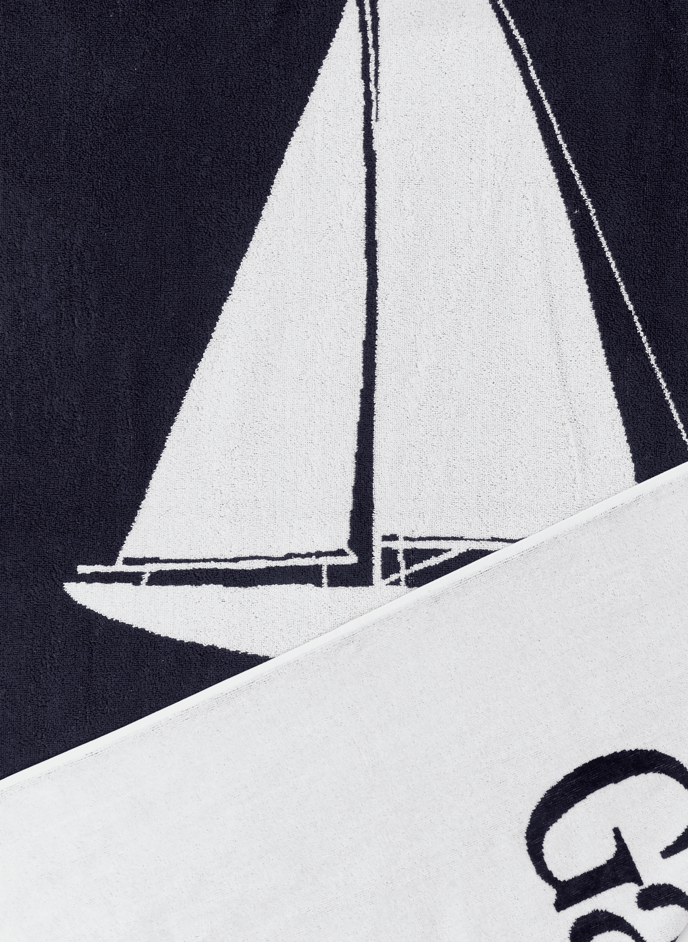 Serviette de plage en coton GANT Blanc