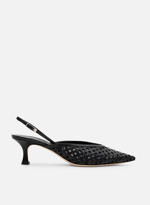 Sling back lucky en nappa Noir by PARALLELE PARALLELE Sling back lucky en nappa Noir
