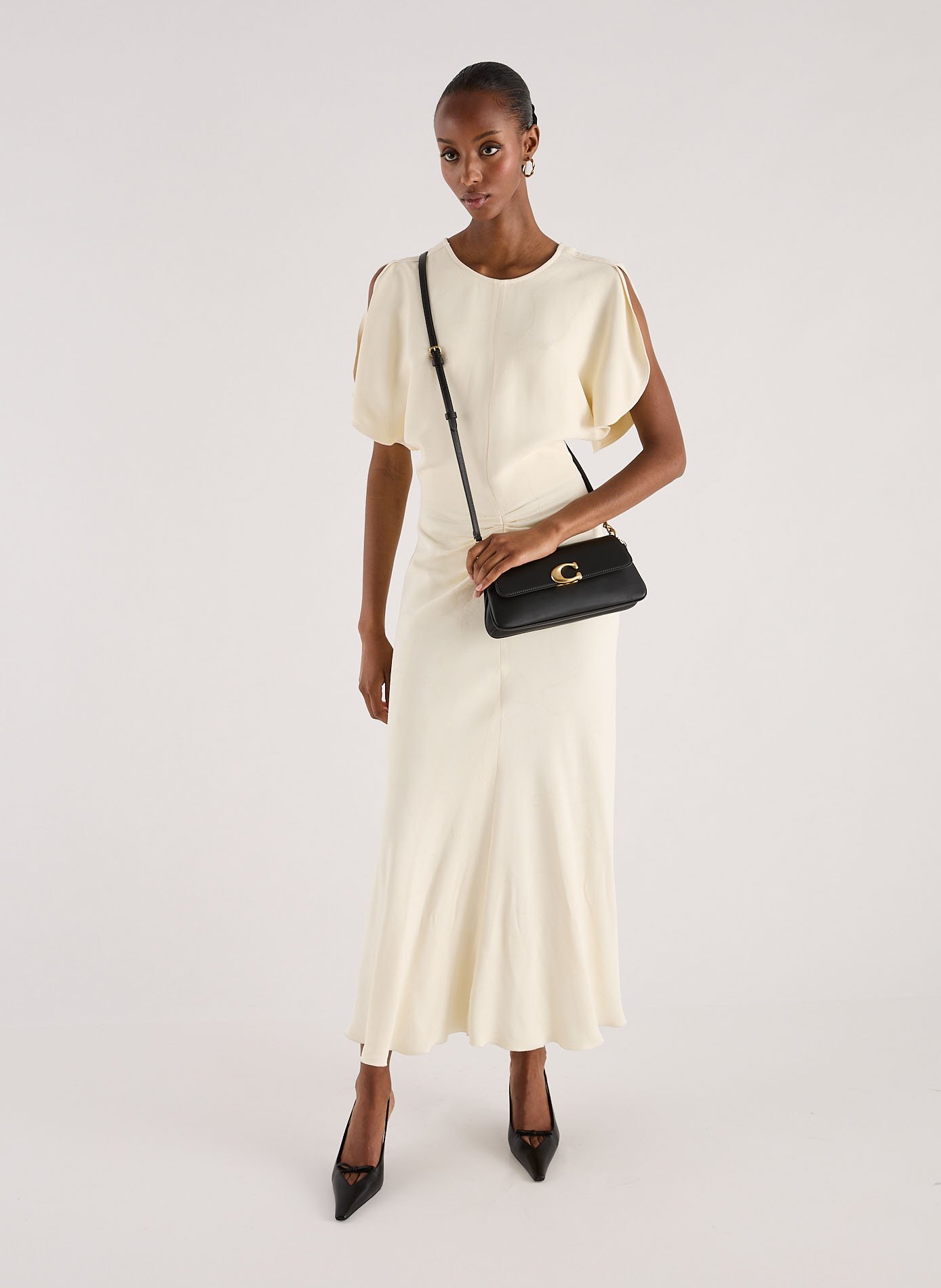 Jet leather handbag COACH Black