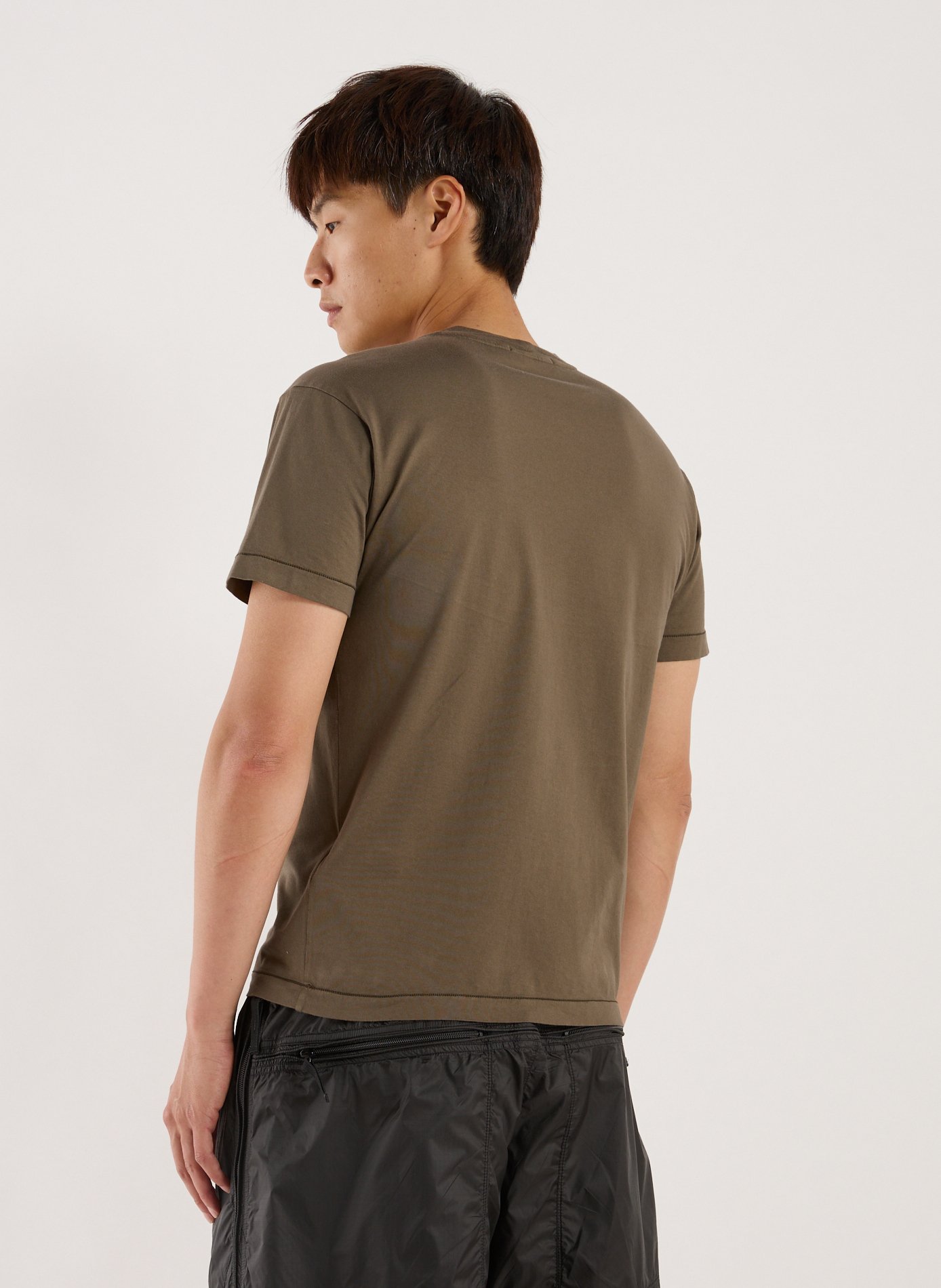 T-shirt en coton uni  STONE ISLAND Vert