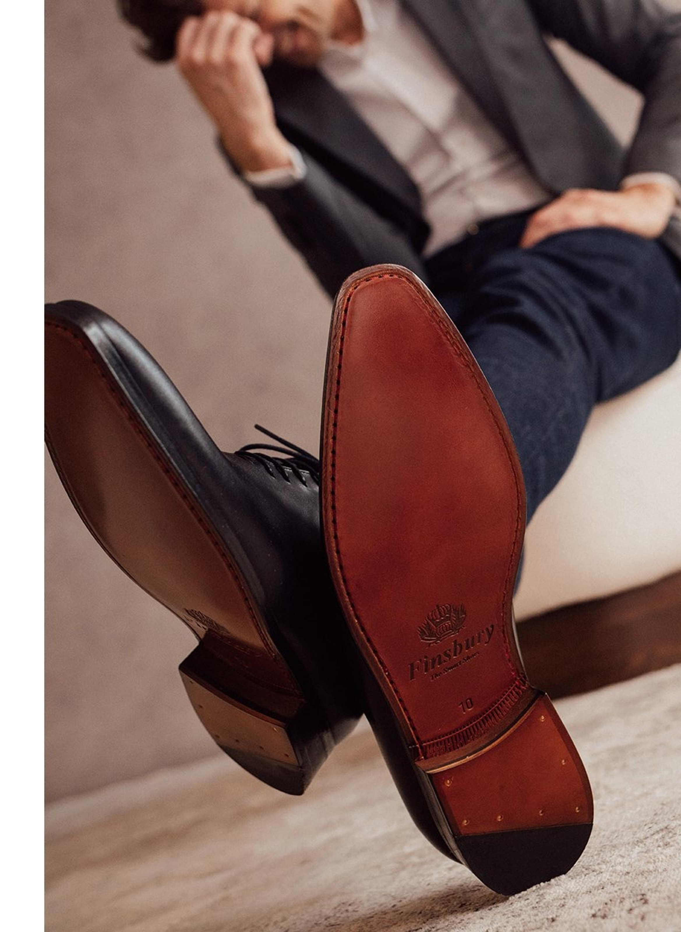 Richelieu cuir broadway FINSBURY Noir