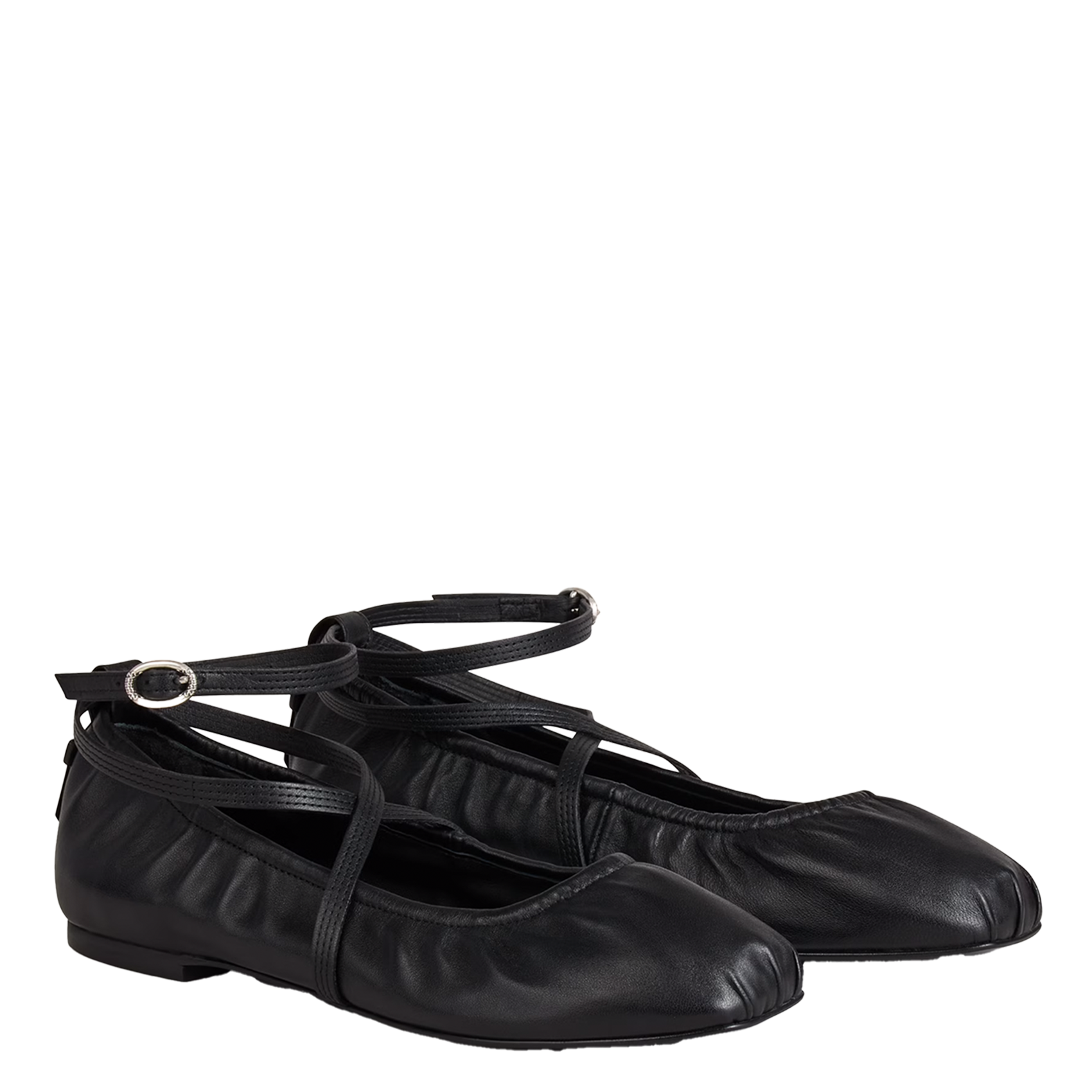 Ballerines en cuir calda BA&SH Noir