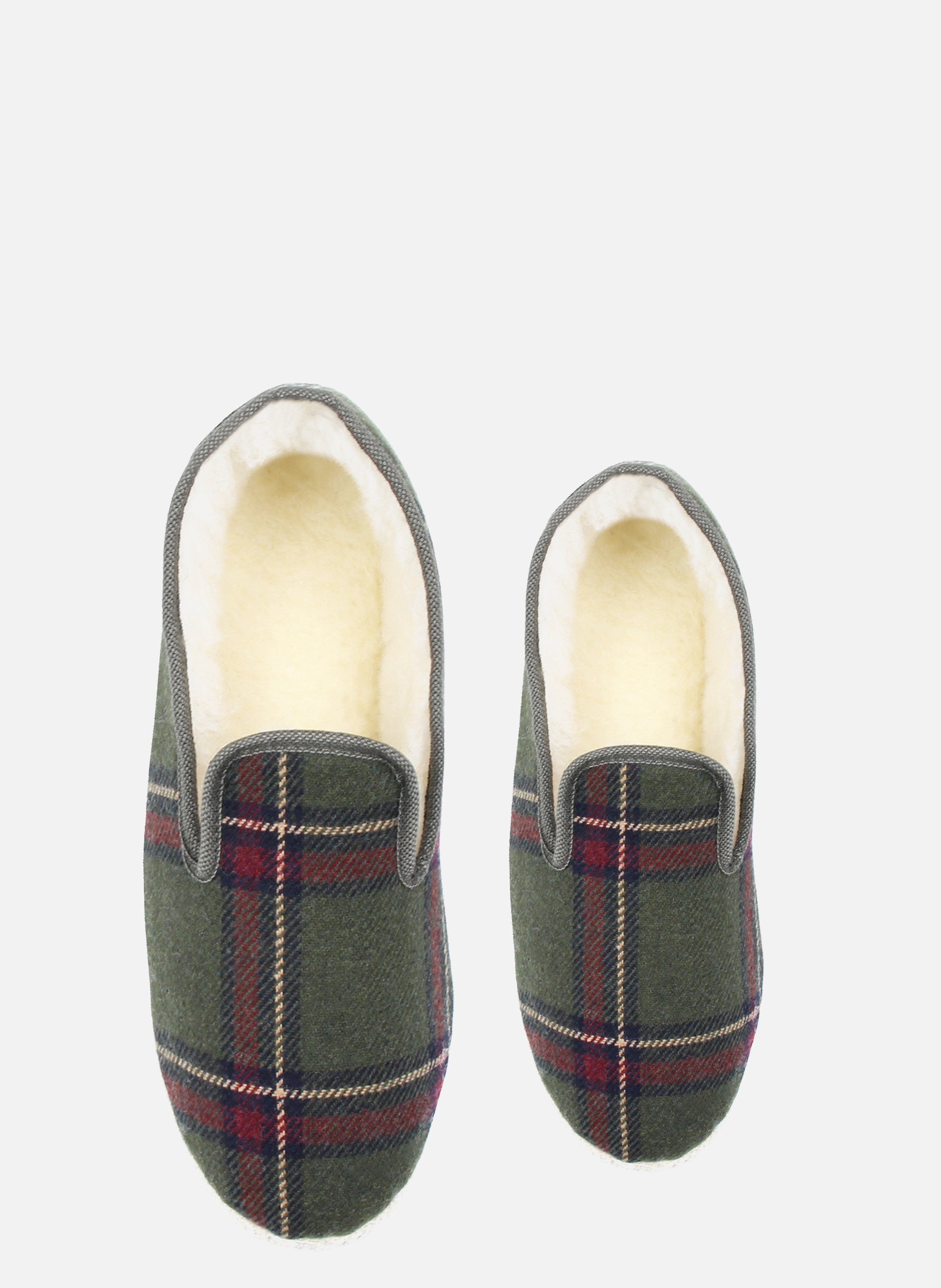 Charentaises tissu JULES & JENN Vert