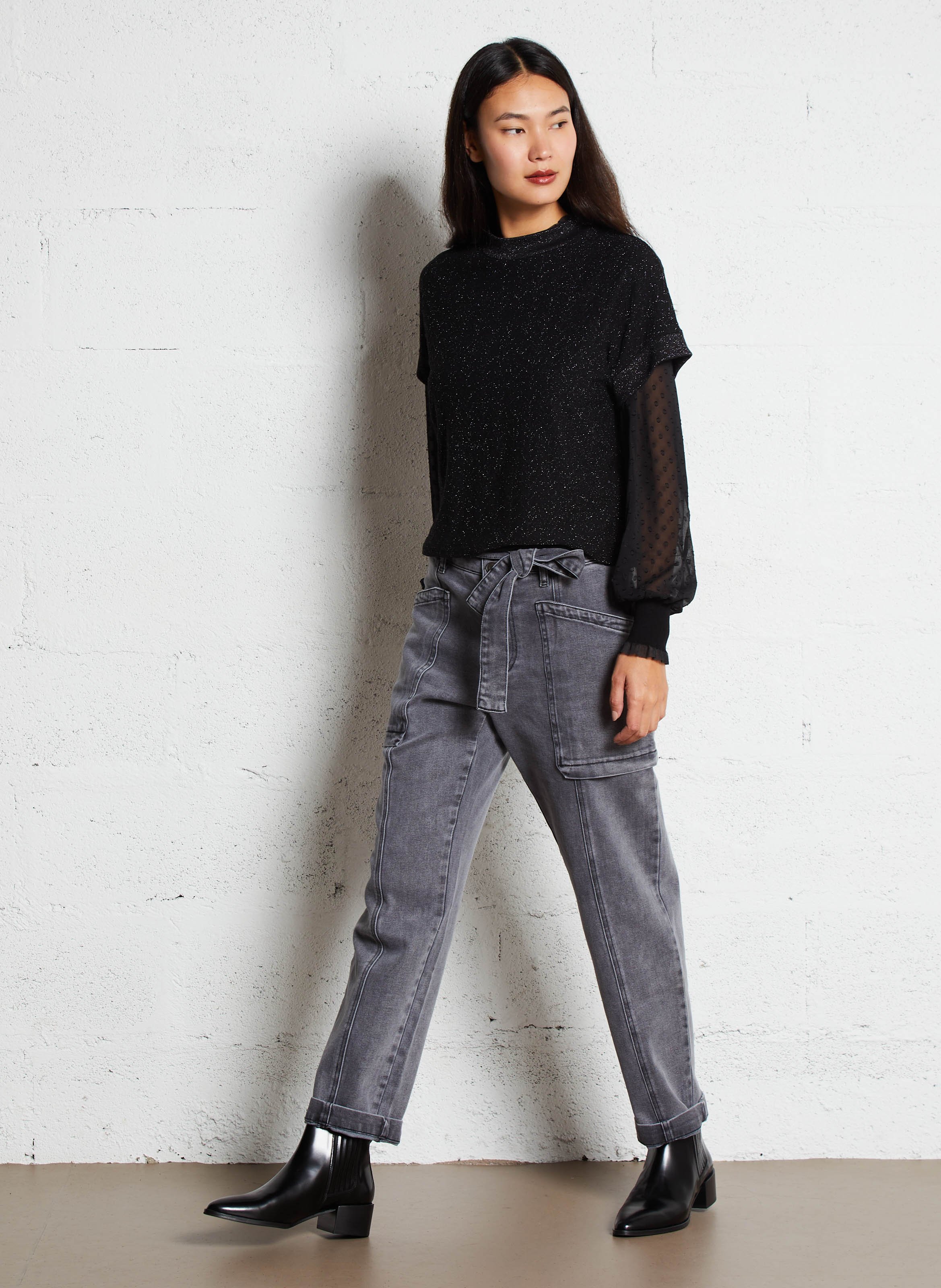 Bottines en cuir n°408 RIVECOUR Noir