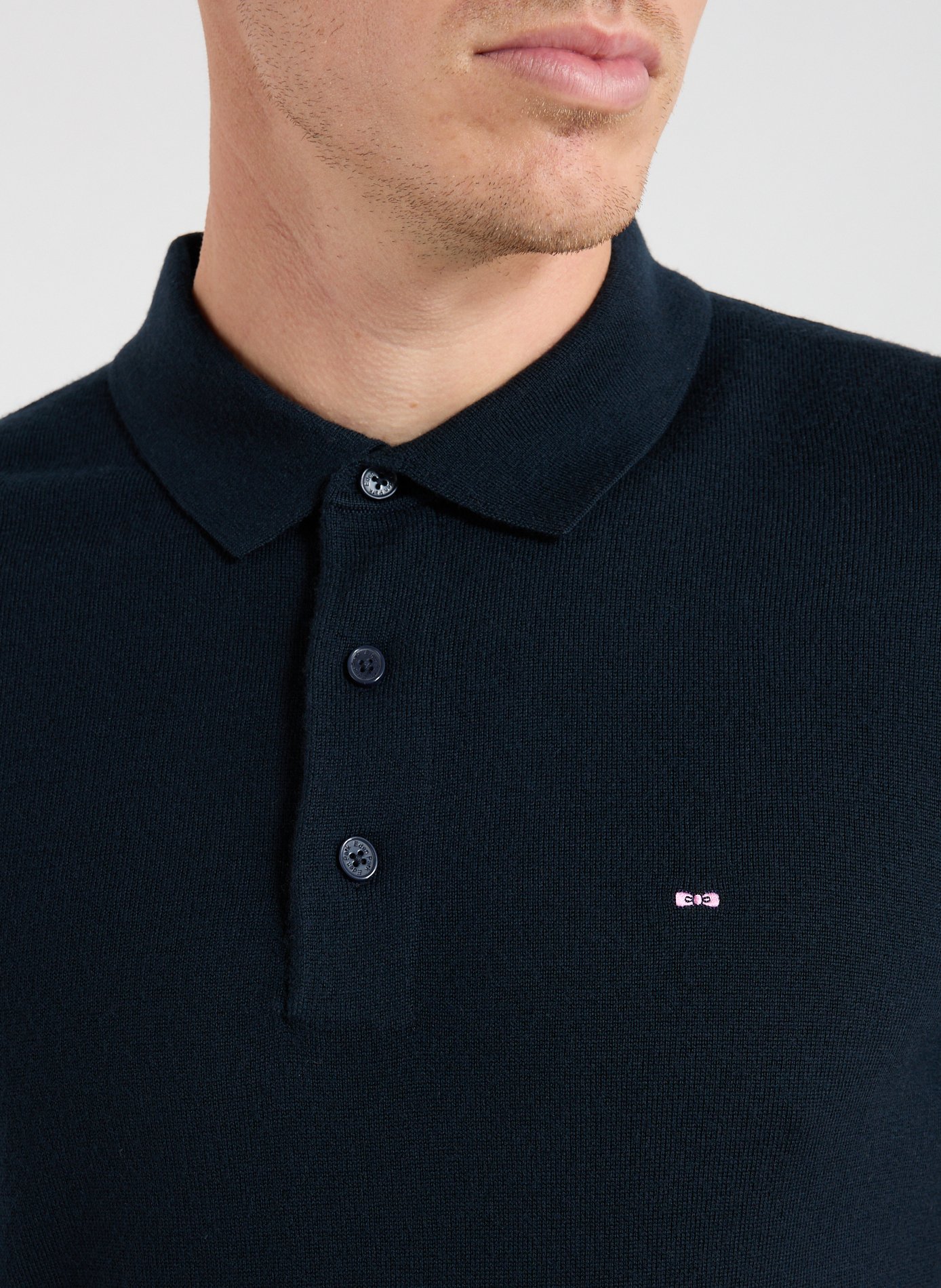 Wool polo neck sweater EDEN PARK Blue