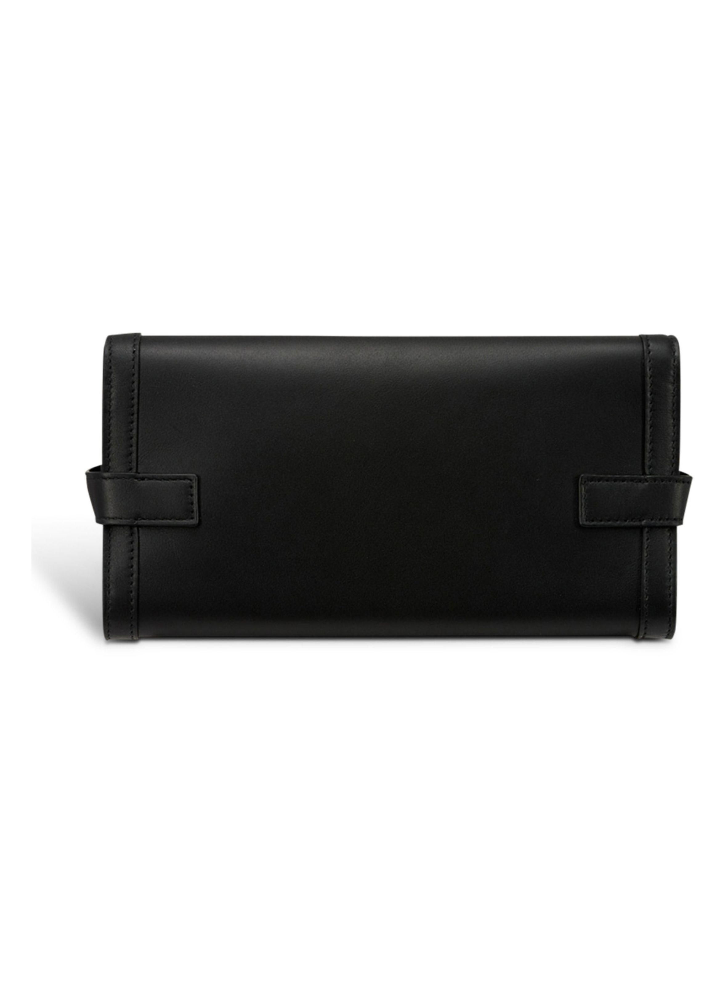 B-buzz pouch 23 en cuir de veau BALMAIN Noir
