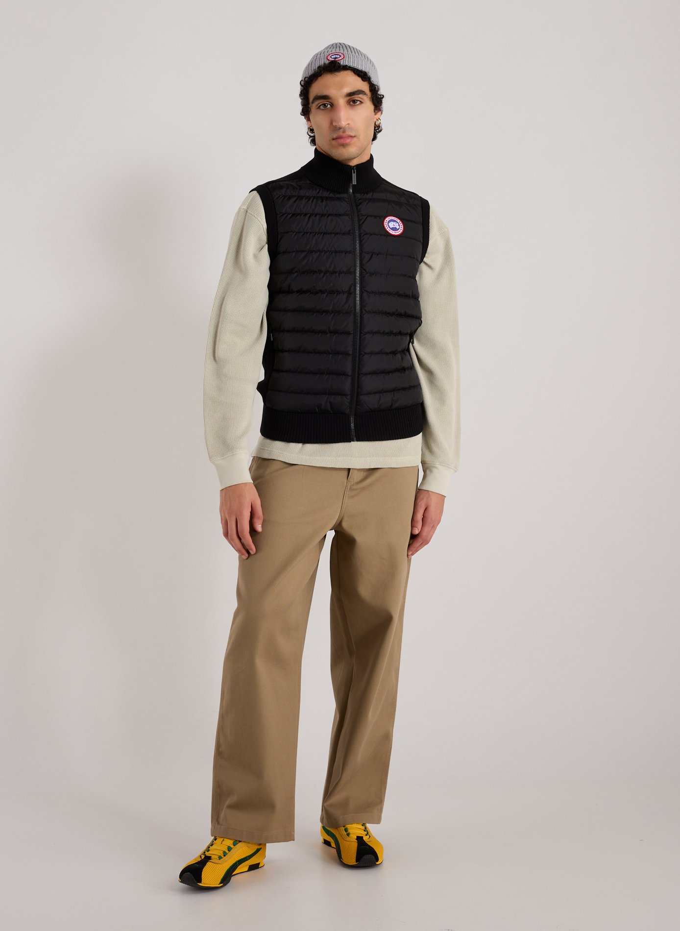 Logo beanie CANADA GOOSE Grey