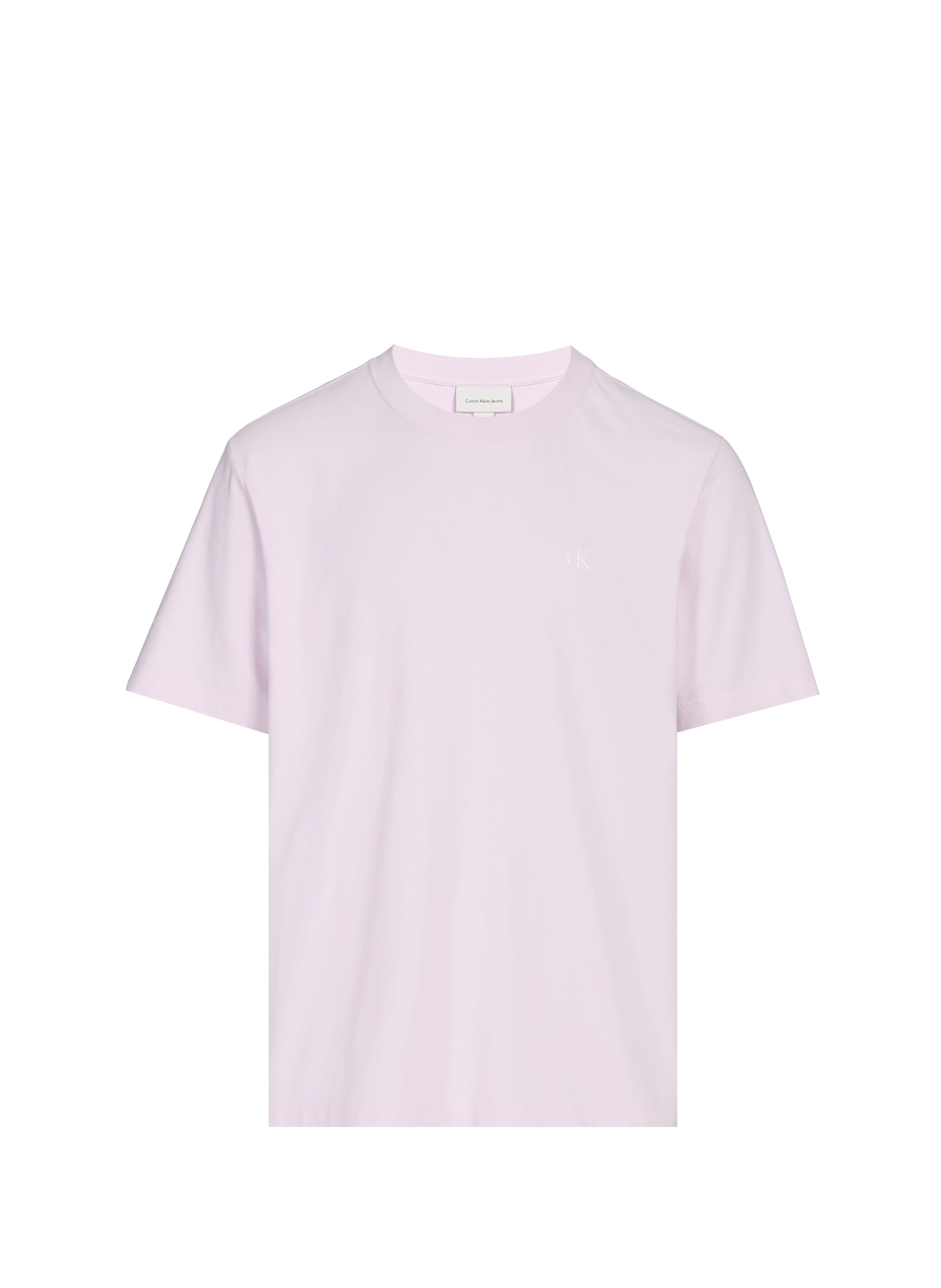 T-shirt à col rond en coton CALVIN KLEIN Violet