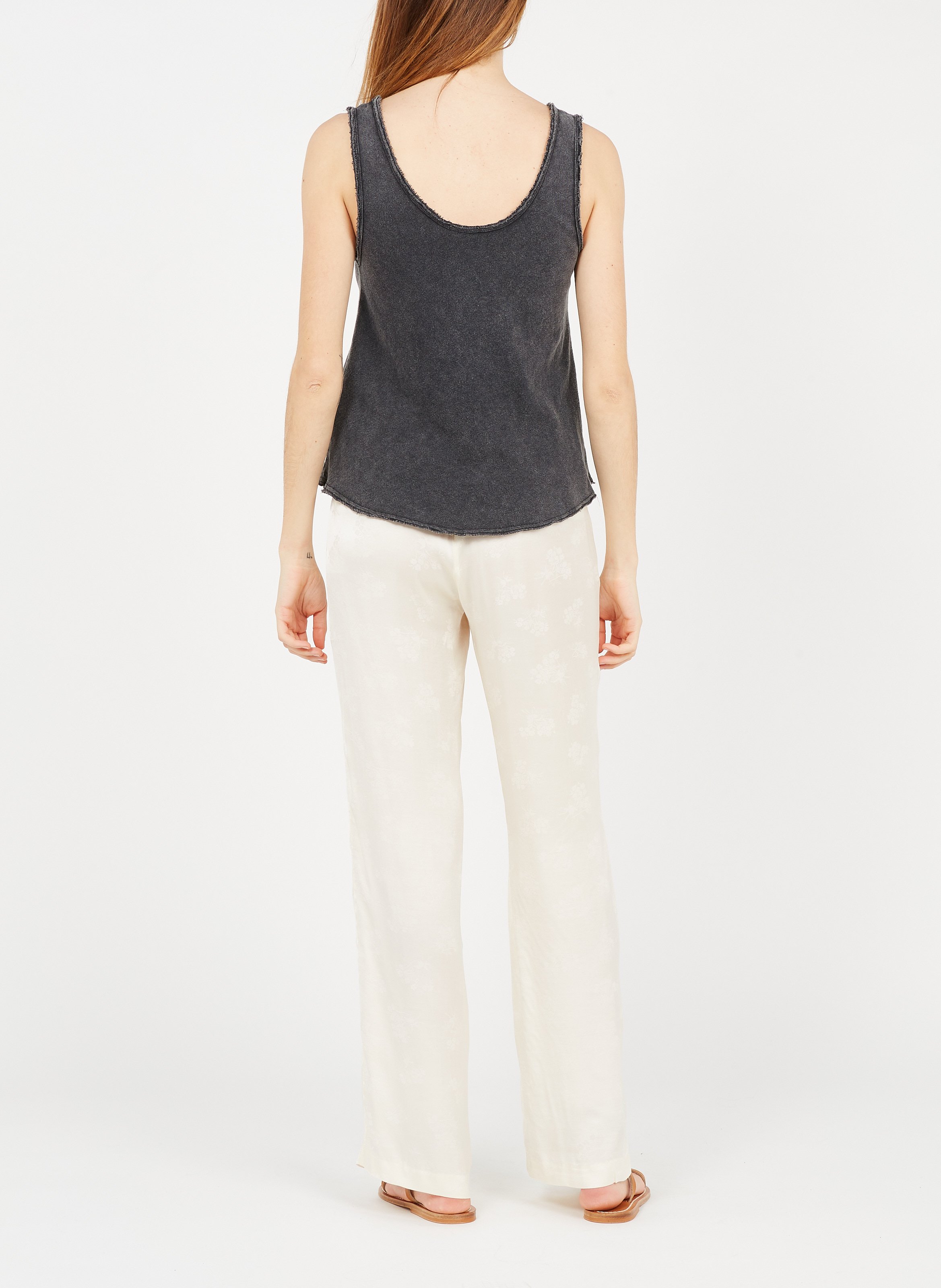 Débardeur col rond droit en coton Sonoma AMERICAN VINTAGE Noir