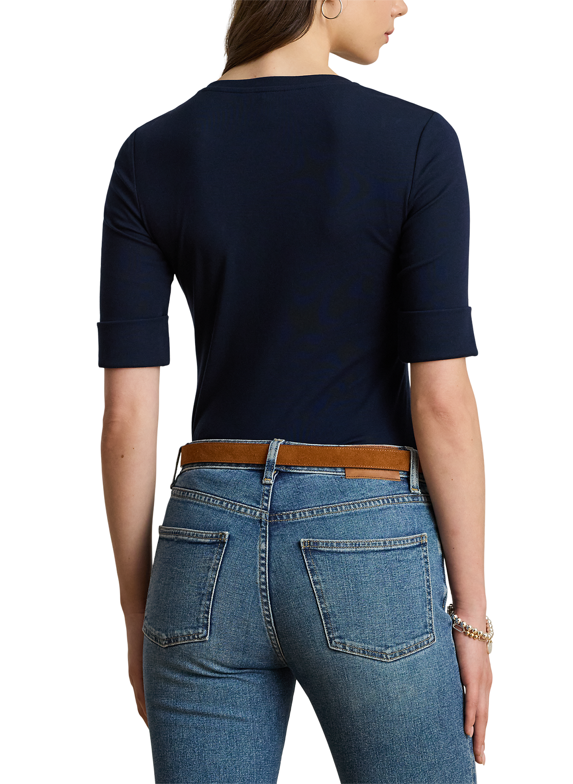 Classic Cotton T-Shirt LAUREN Blue