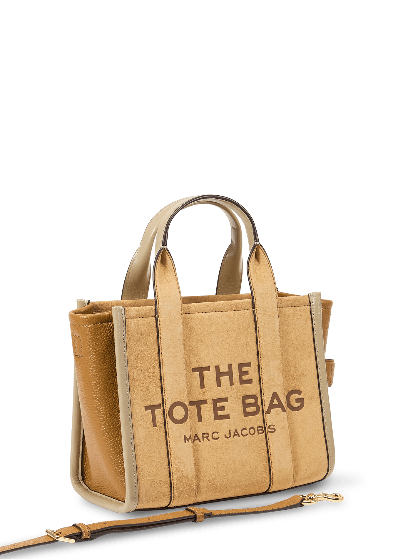 Shopper The Tote Bag in suède MARC JACOBS Bruin