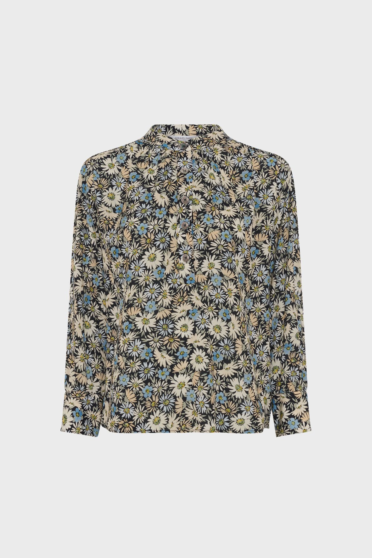 Blouse fluide à fleurs - clymene Bleu