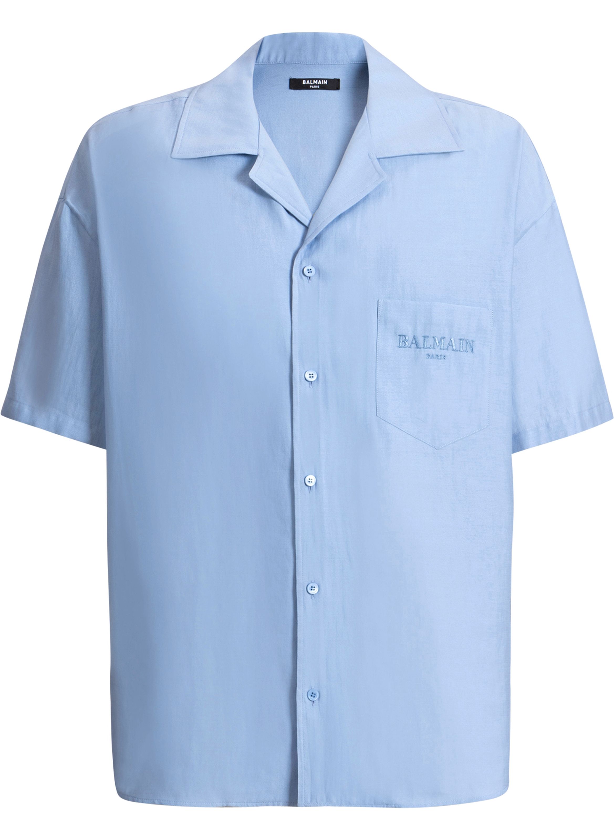 Chemise balmain vintage en popeline à chevrons BALMAIN Bleu