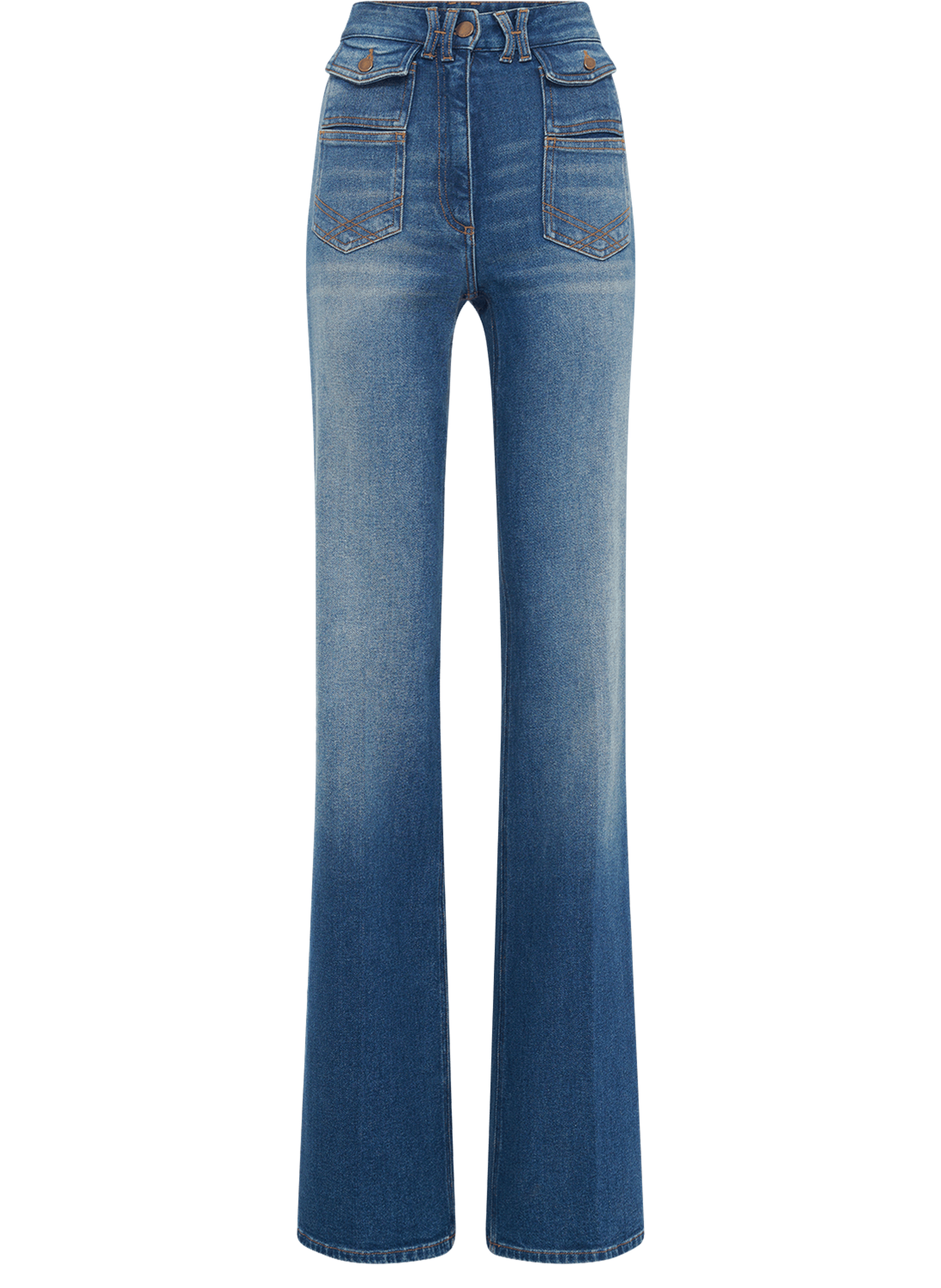 Jean flare denim brut - anna GERARD DAREL Bleu