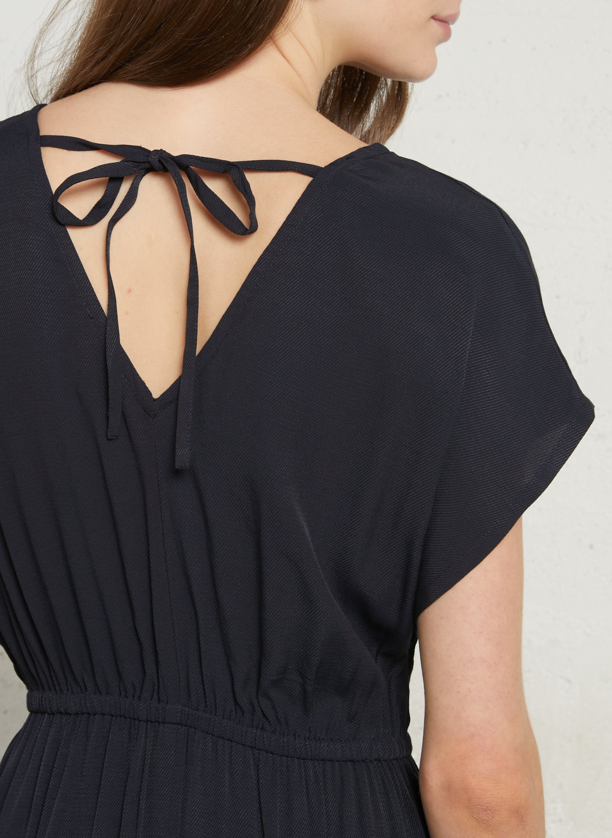 Robe longue col v bloom MAISON 123 Bleu