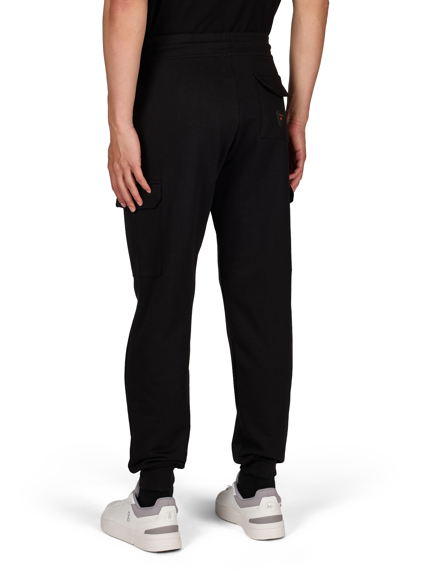 Regular Martino jogging with cargo pockets in cotton GERTRUDE ET GASTON Black