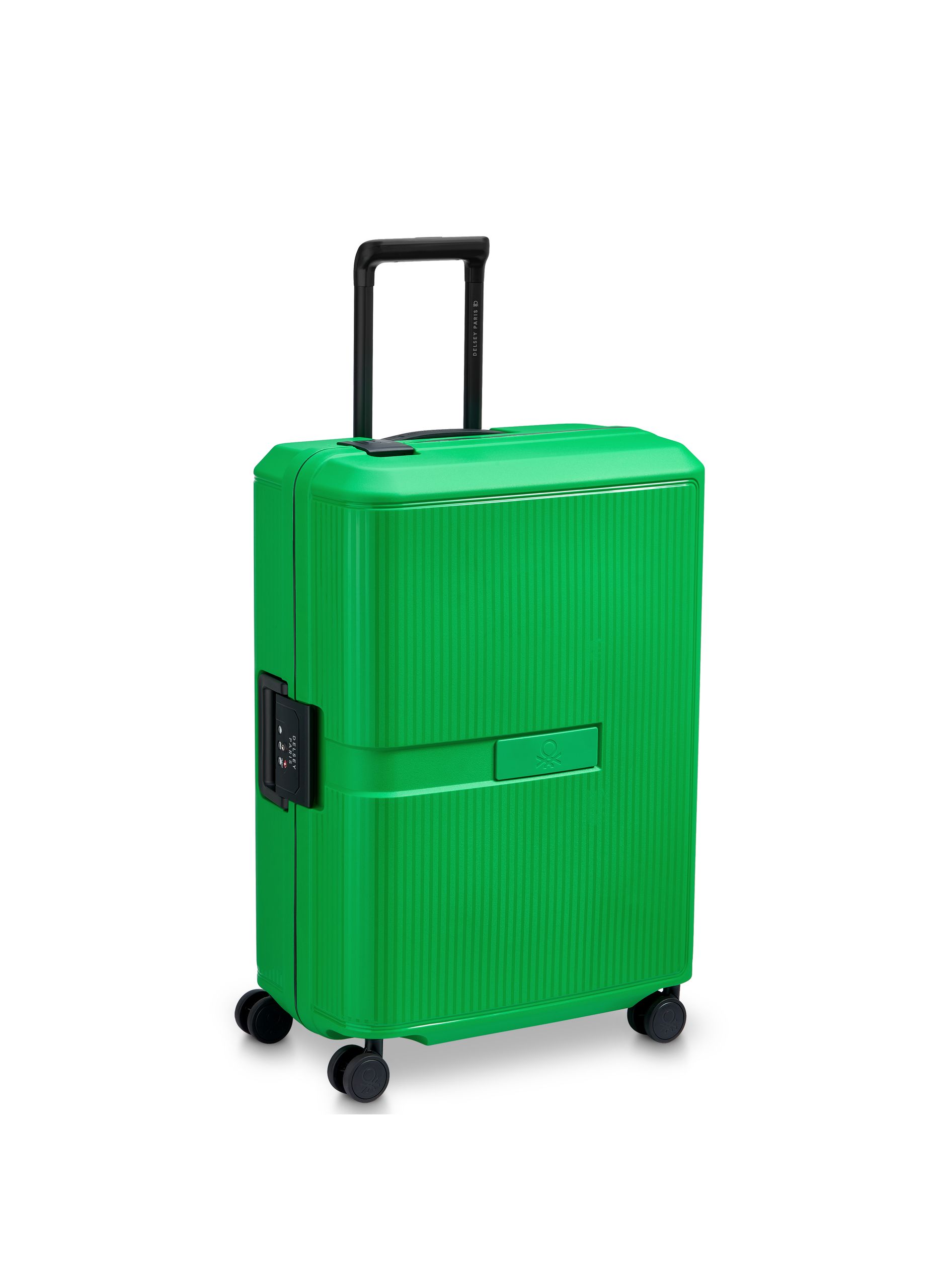 Valise soute rigide taille l - color block hardside DELSEY PARIS Vert