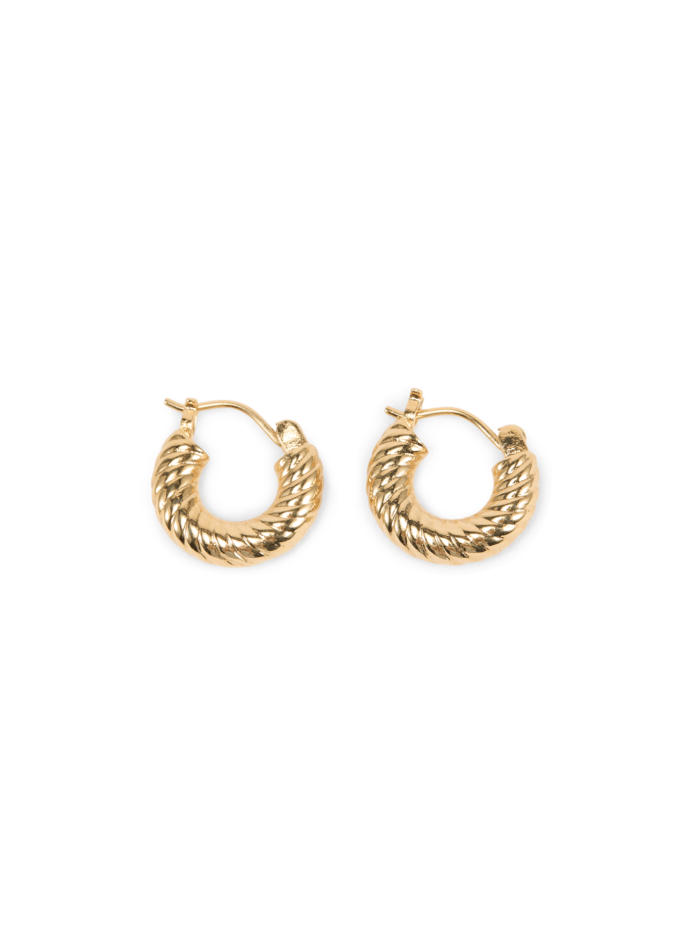 Boucles d'oreilles Sculpt à strie SAISON 1865 Doré