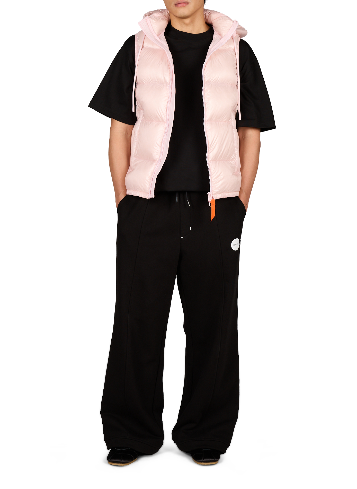 Sleeveless down jacket | Pink GERTRUDE Men