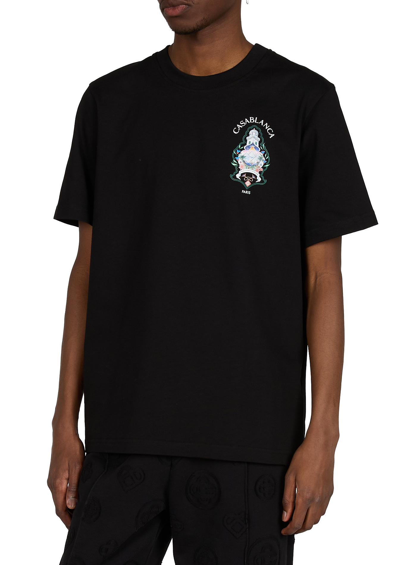 T-shirt Hotel Embleem van katoen CASABLANCA PARIS Veelkleurig