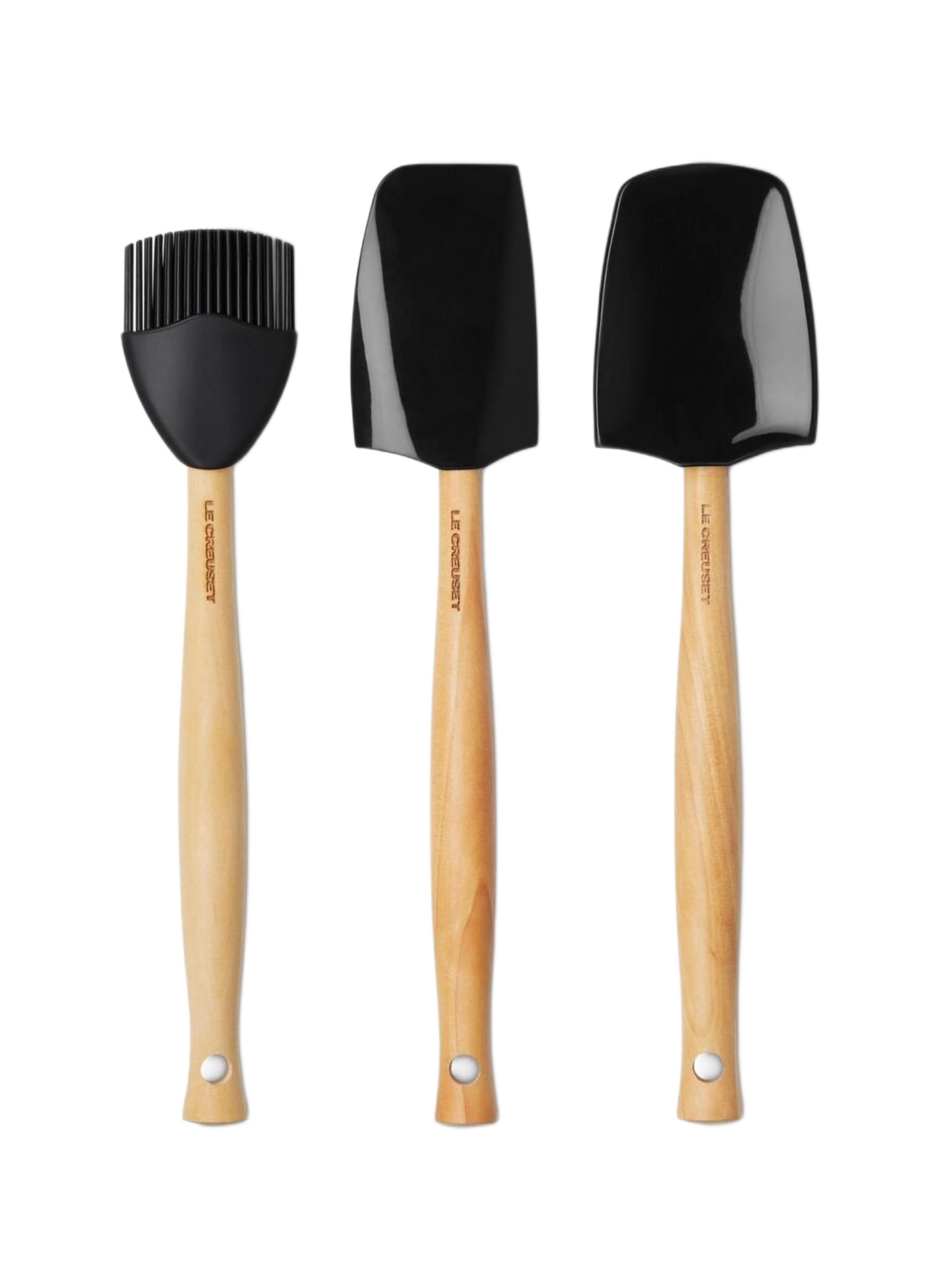 Set aus 3 Kreativ-Spateln LE CREUSET Schwarz