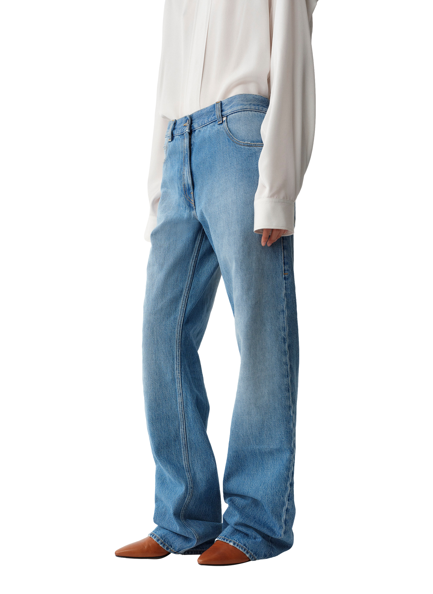 Straight leg cotton jeans CALVIN KLEIN COLLECTION Blue