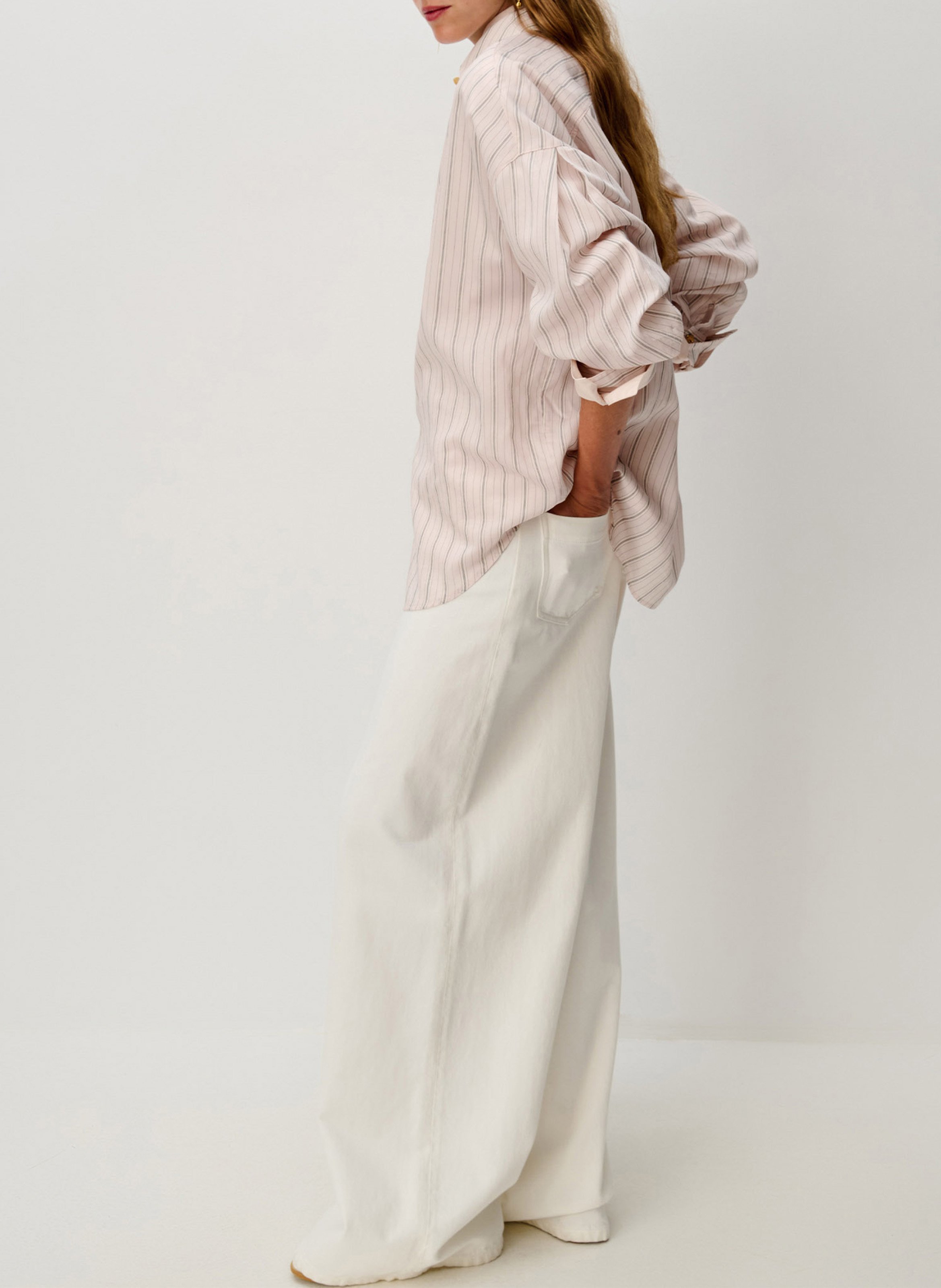 Chemise oversize à rayures mabel SESSUN Rose