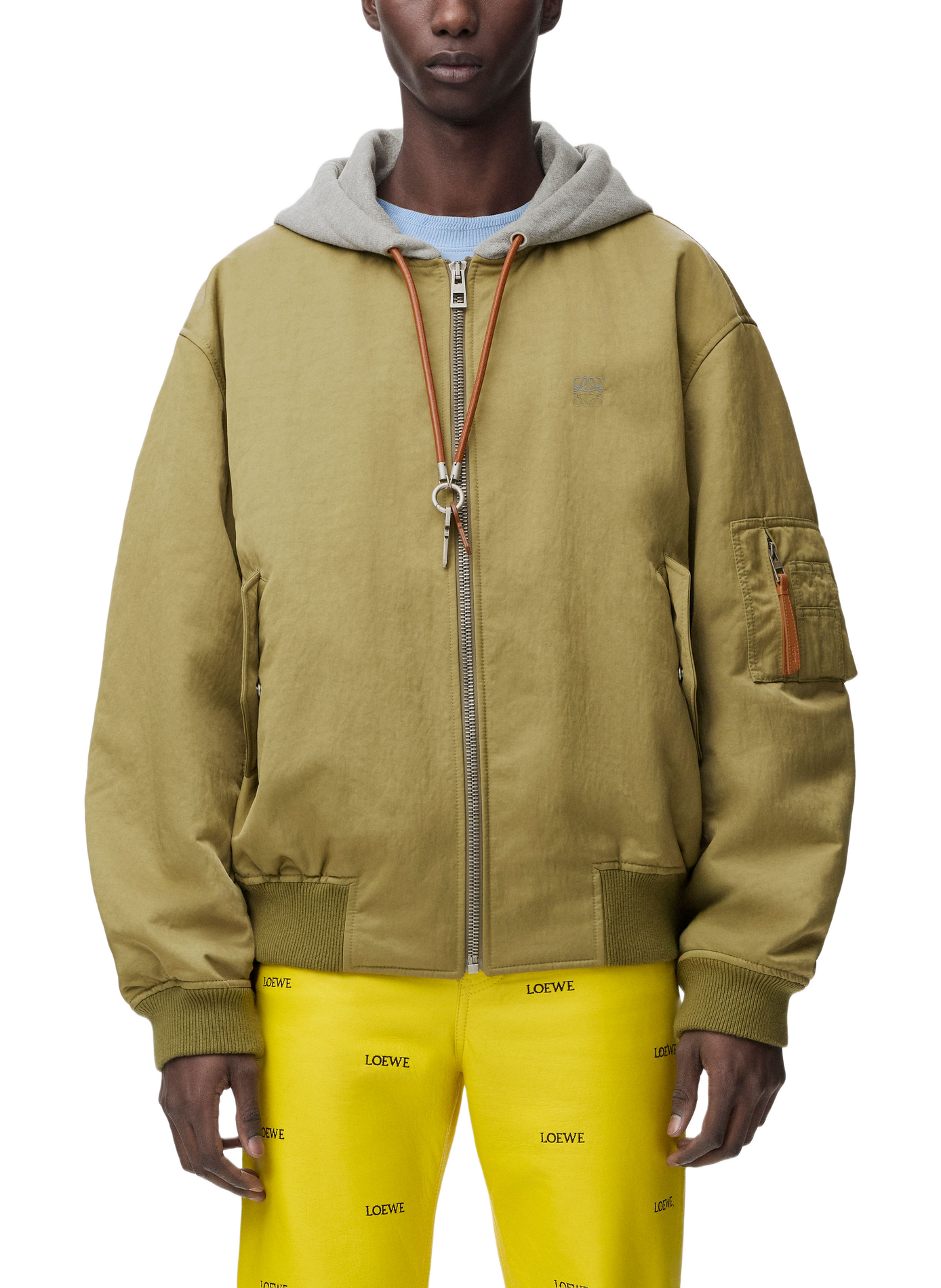Technical fabric bomber LOEWE Green