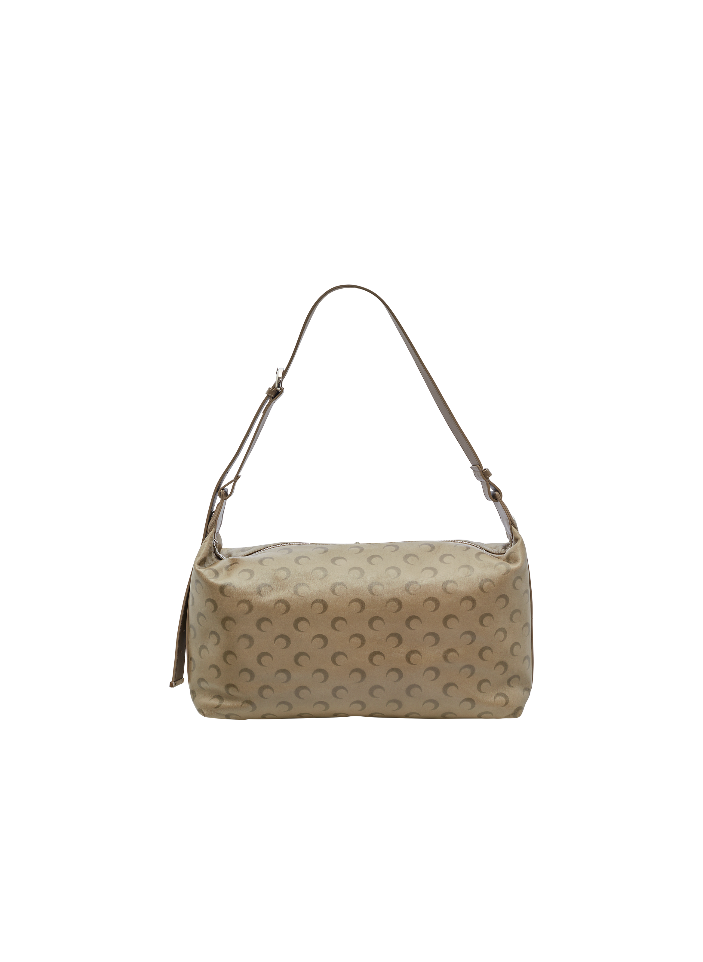 Schoudertas Moon van gewassen leer MARINE SERRE Beige