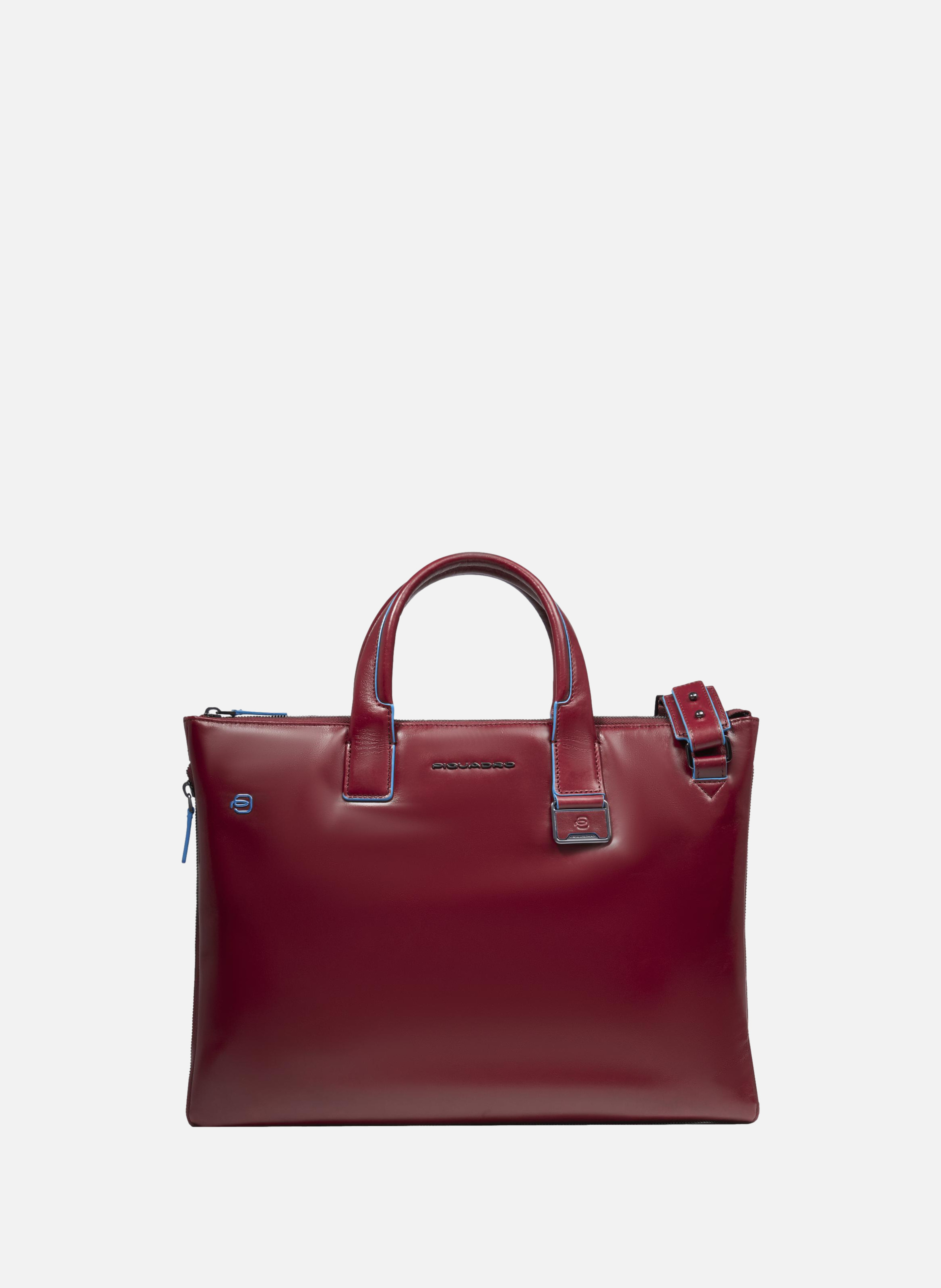 Sac fin pour ordinateur 15,6", extensible PIQUADRO Rouge