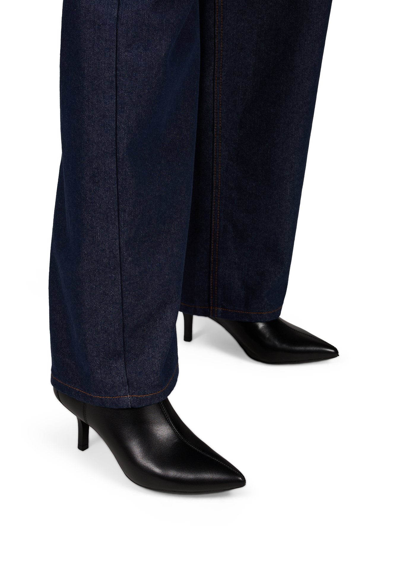 Kitten-Heel-Stiefeletten Kleopy aus Leder GEOX Schwarz